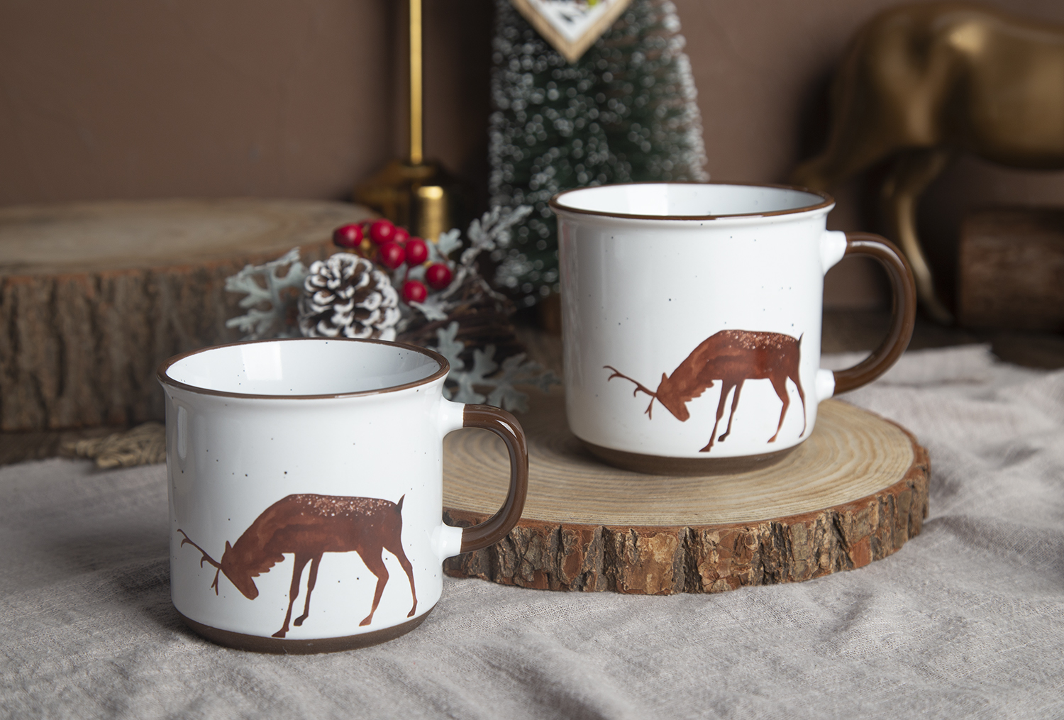 CHANGSHA HAPPY GO Ceramic Mugs with Decal and Makeup Clay, Stoneware | happygodinnerware.com