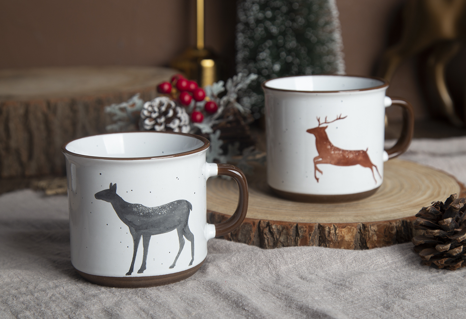 CHANGSHA HAPPY GO Ceramic Mugs with Decal and Makeup Clay, Stoneware | happygodinnerware.com
