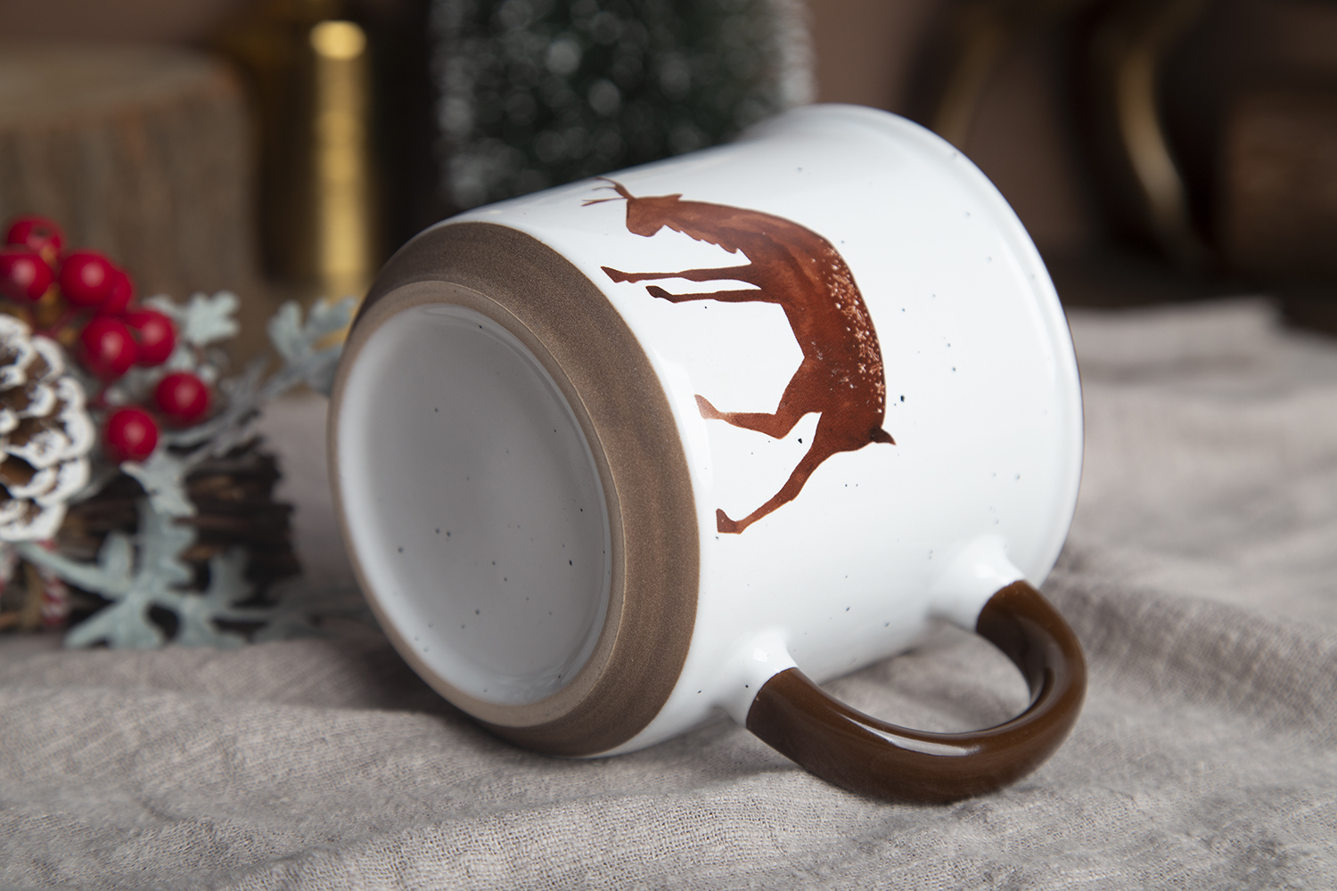 CHANGSHA HAPPY GO Ceramic Mugs with Decal and Makeup Clay, Stoneware | happygodinnerware.com