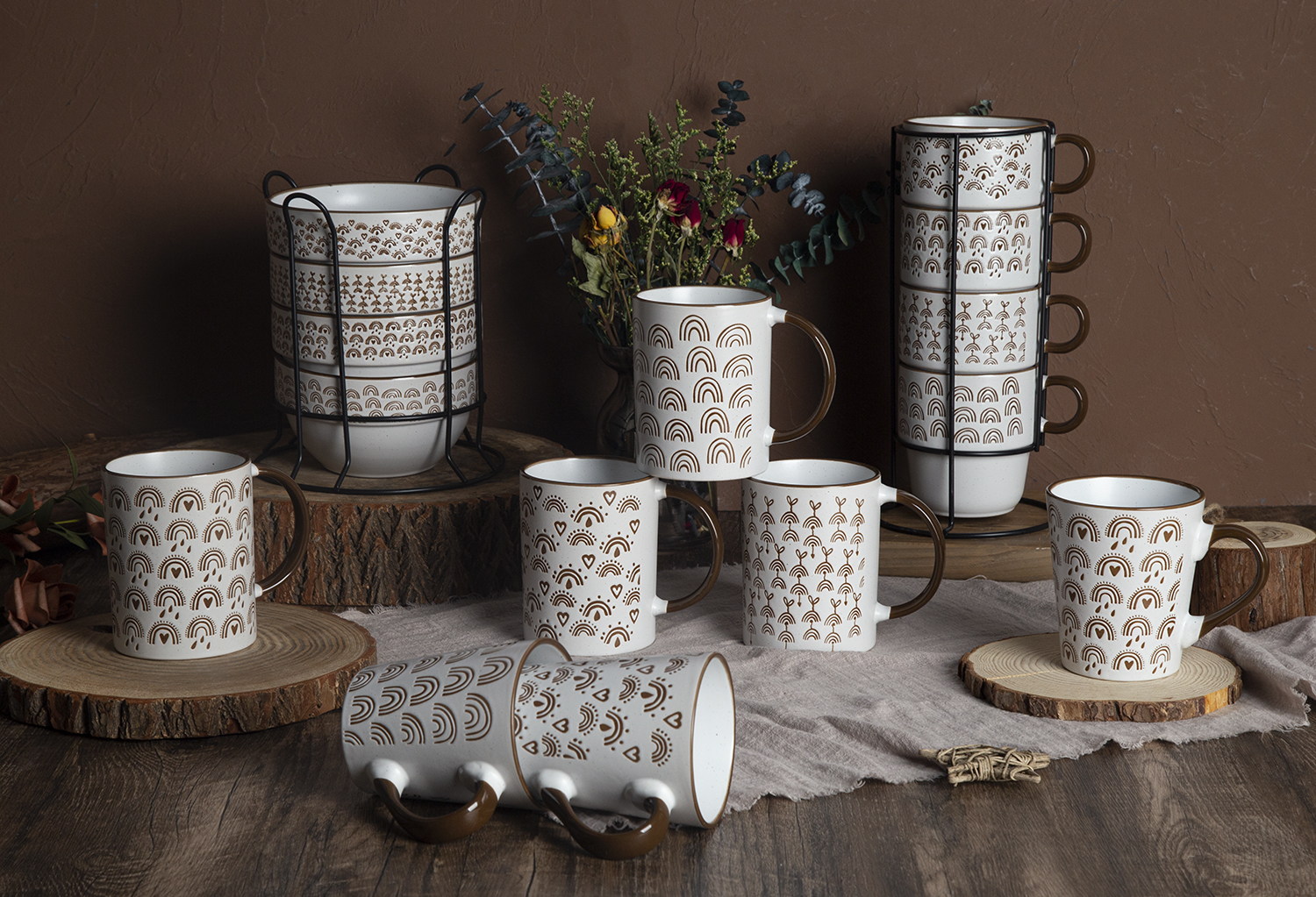 CHANGSHA HAPPY GO Ceramic Mugs with Under-Glaze Screen Printing, Stoneware | happygodinnerware.com