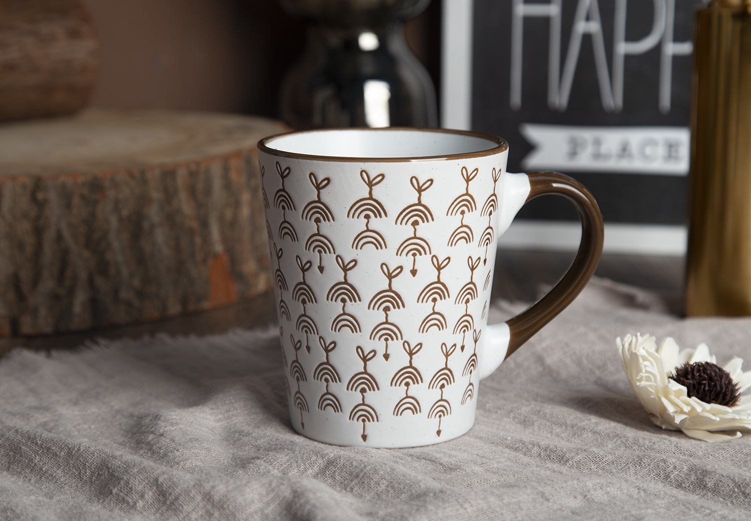 CHANGSHA HAPPY GO Ceramic Mugs with Under-Glaze Screen Printing, Stoneware | happygodinnerware.com