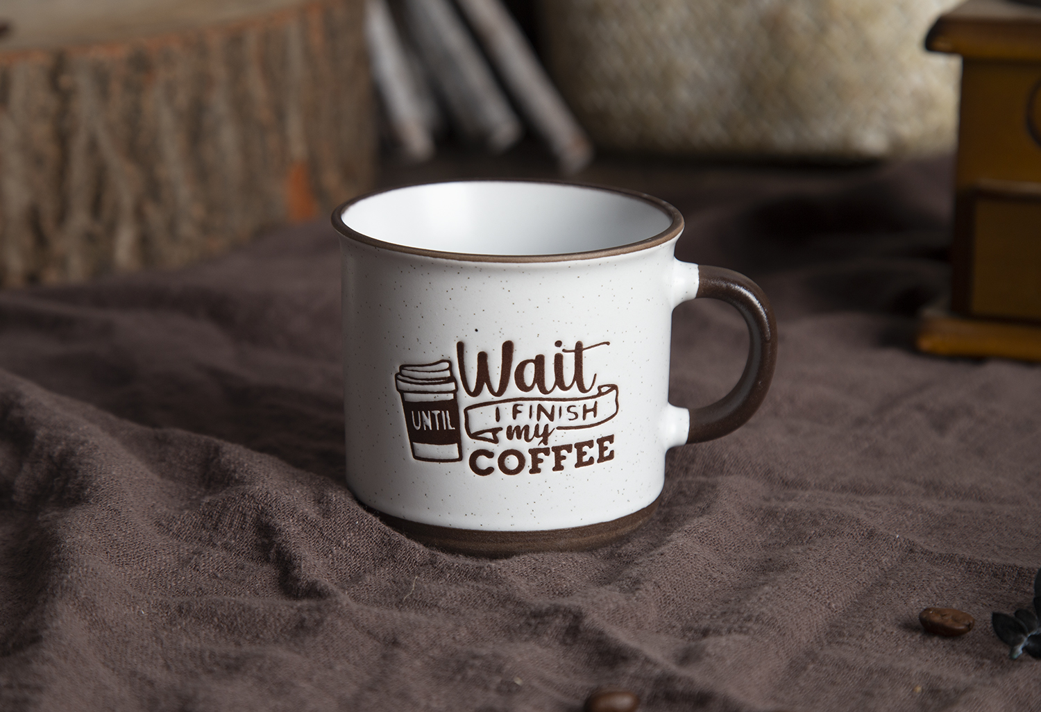 CHANGSHA HAPPY GO Ceramic Mugs with Under-glaze Screen Printing and Glazed Handles, Stoneware | happygodinnerware.com