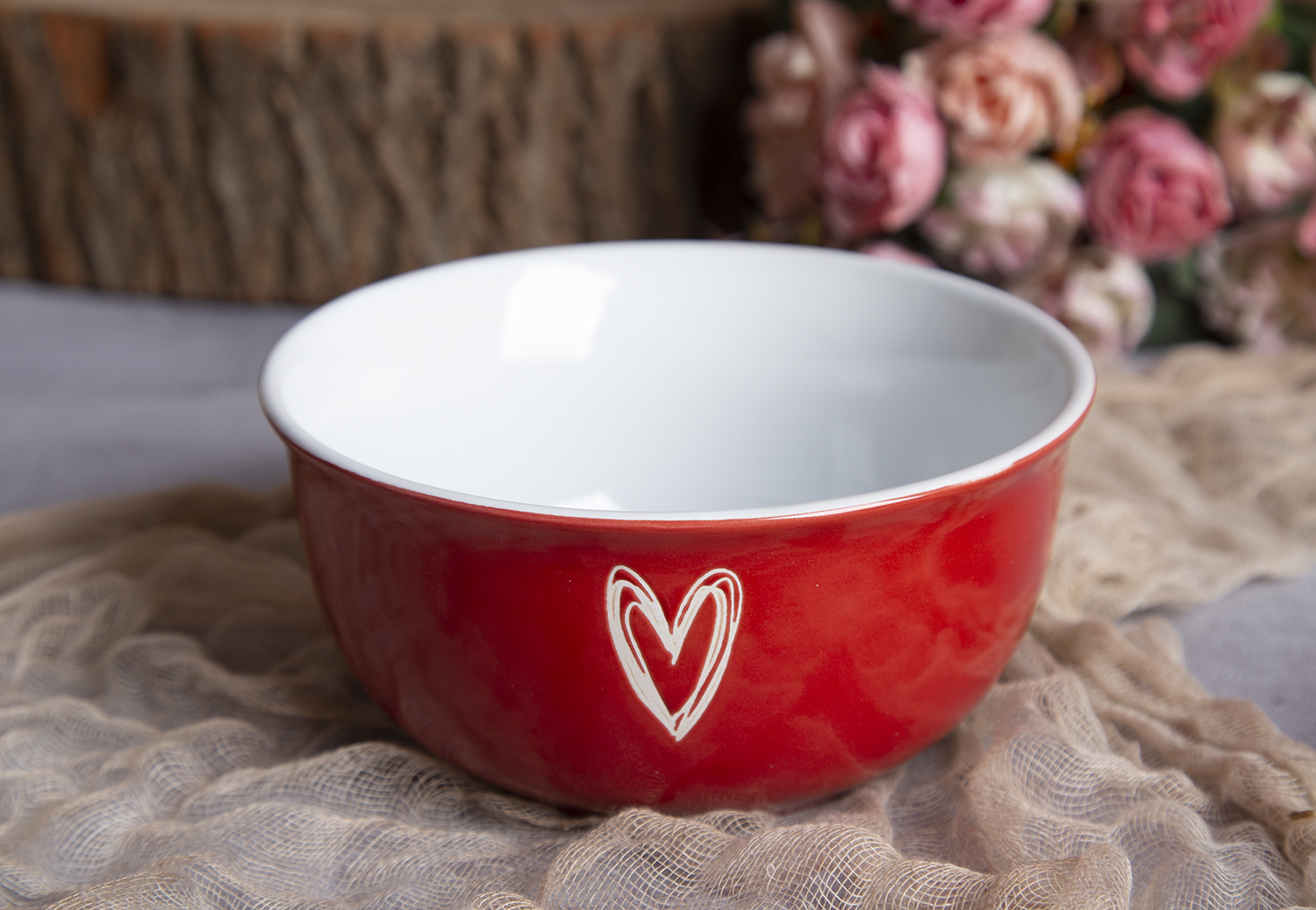 CHANGSHA HAPPY GO Ceramic Bowls with Heart Design, Stoneware | happygodinnerware.com