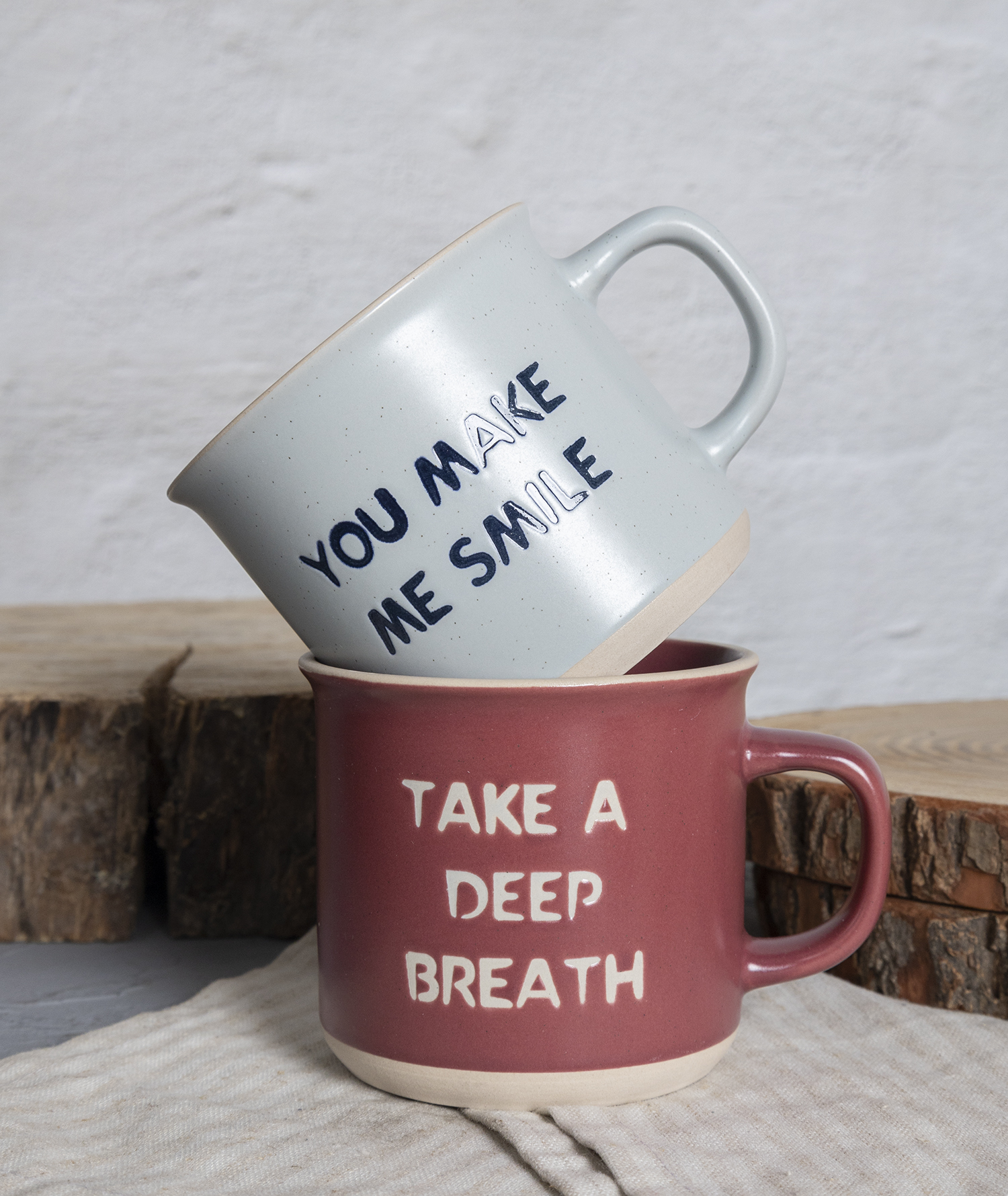 CHANGSHA HAPPY GO Inspirational Quote Ceramic Mug Set – Colorful Stoneware Coffee Cups with Uplifting Sayings and Gift Box|happygodinnerware.com