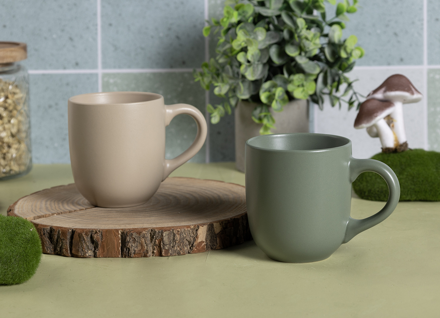 CHANGSHA HAPPY GO Nordic Style Solid Color Ceramic Mug – Matte Finish Coffee Cup in Assorted Pastel Tones|happygodinnerware.com
