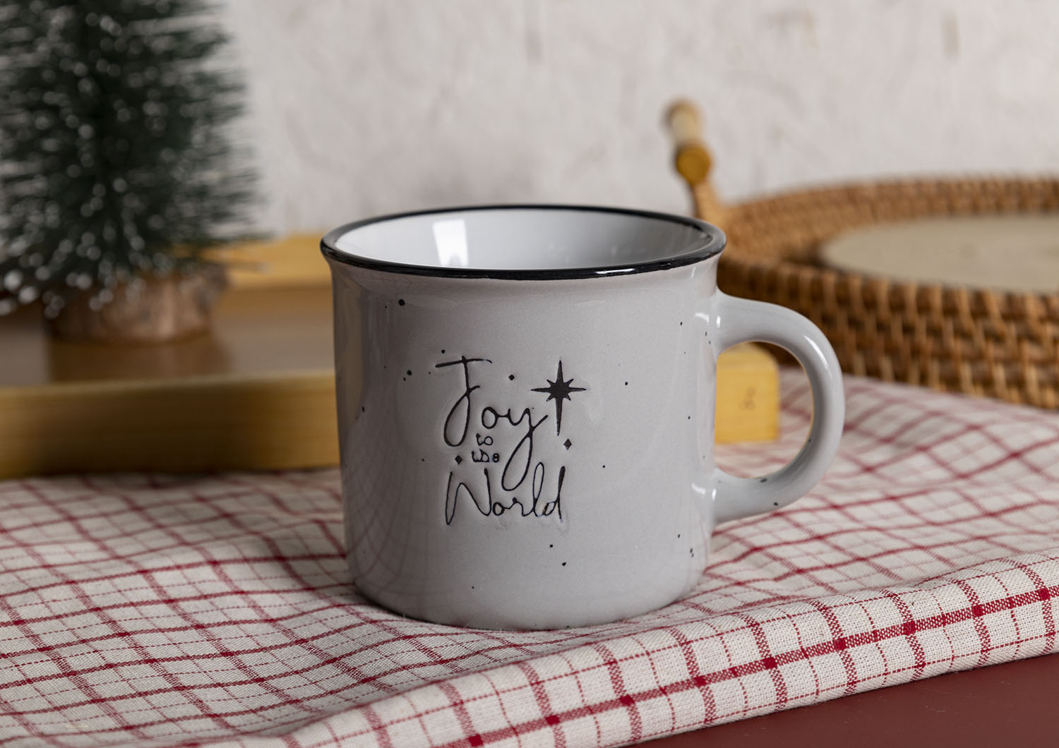 CHANGSHA HAPPY GO Holiday Quote Ceramic Mug and Bowl Set – Christmas & Winter-Themed Enamel Style Cups for Festive Gifting|happygodinnerware.com