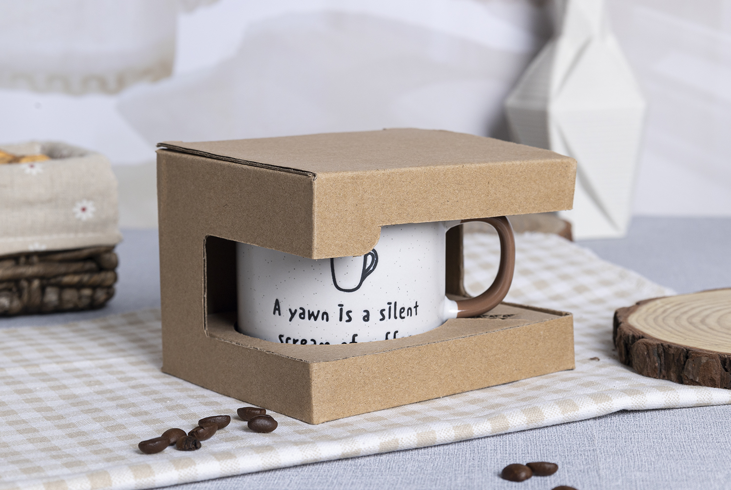 CHANGSHA HAPPY GO Funny Coffee Quote Ceramic Mug and Bowl Set – Minimalist Design with Humorous Sayings for Daily Brew|happygodinnerware.com