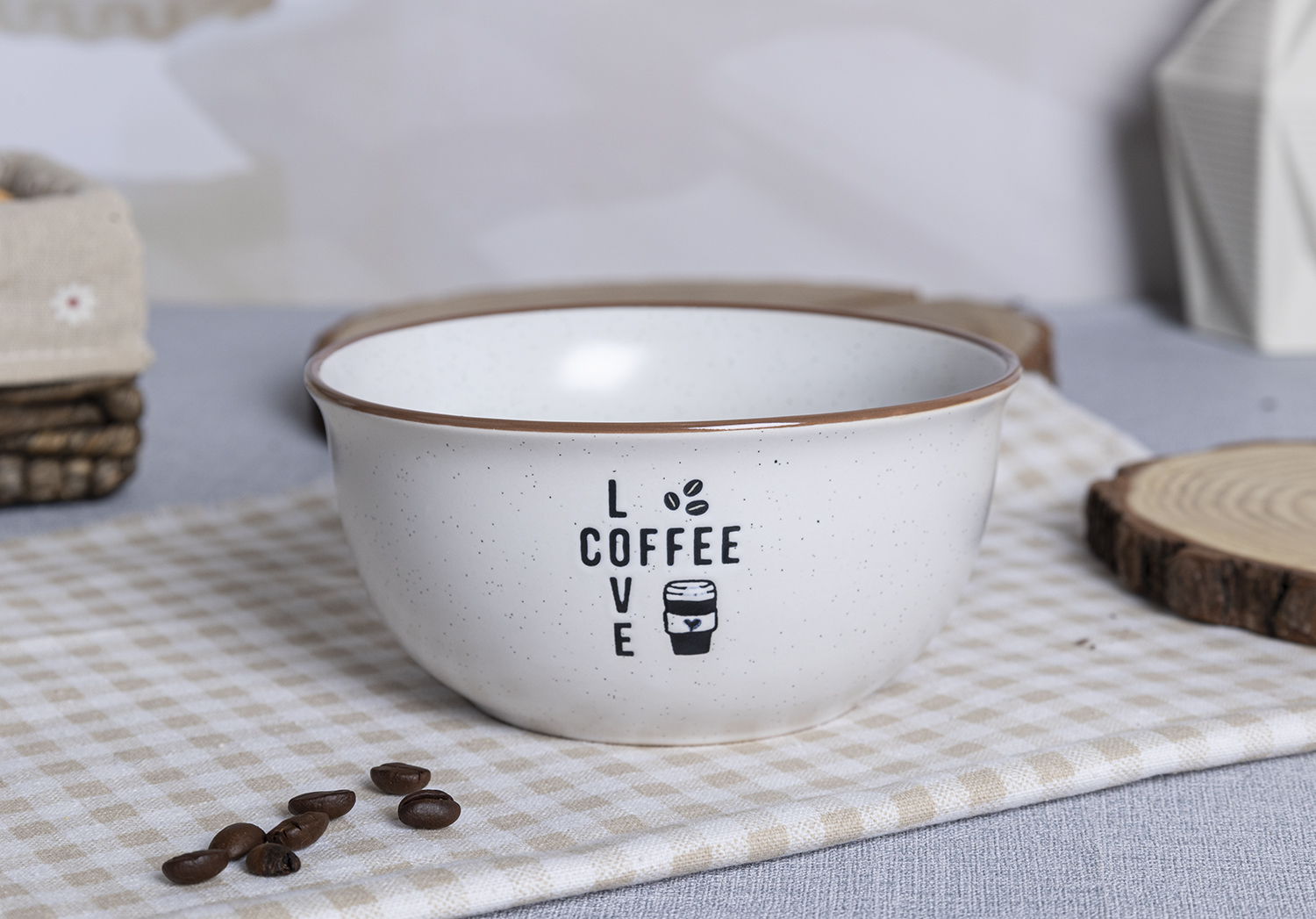 CHANGSHA HAPPY GO Funny Coffee Quote Ceramic Mug and Bowl Set – Minimalist Design with Humorous Sayings for Daily Brew|happygodinnerware.com