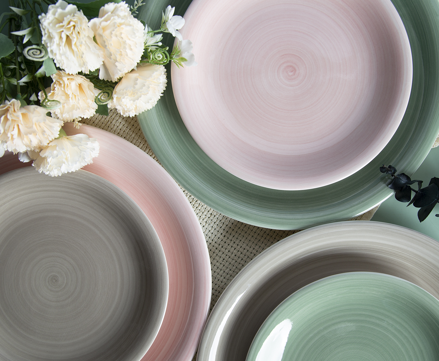 CHANGSHA HAPPY GO Hand-painted Color Glazed Stoneware Dinnerware Set | happygodinnerware.com