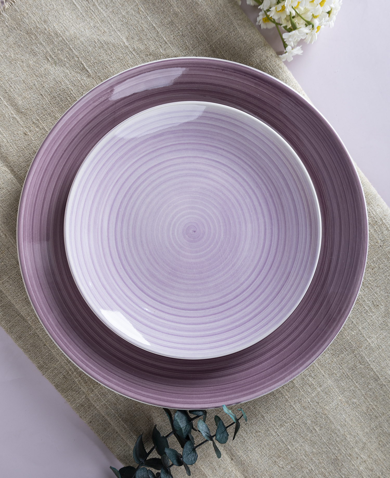 CHANGSHA HAPPY GO Fresh Plaid Handpainted Fine Earthenware Dinnerware Set with Colorful Grids and Casual Style  |happygodinnerware.com