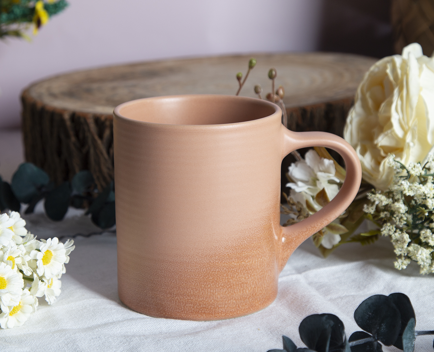 CHANGSHA HAPPY GO Pastel Reactive Embossed Stoneware Mugs |happygodinnerware.com