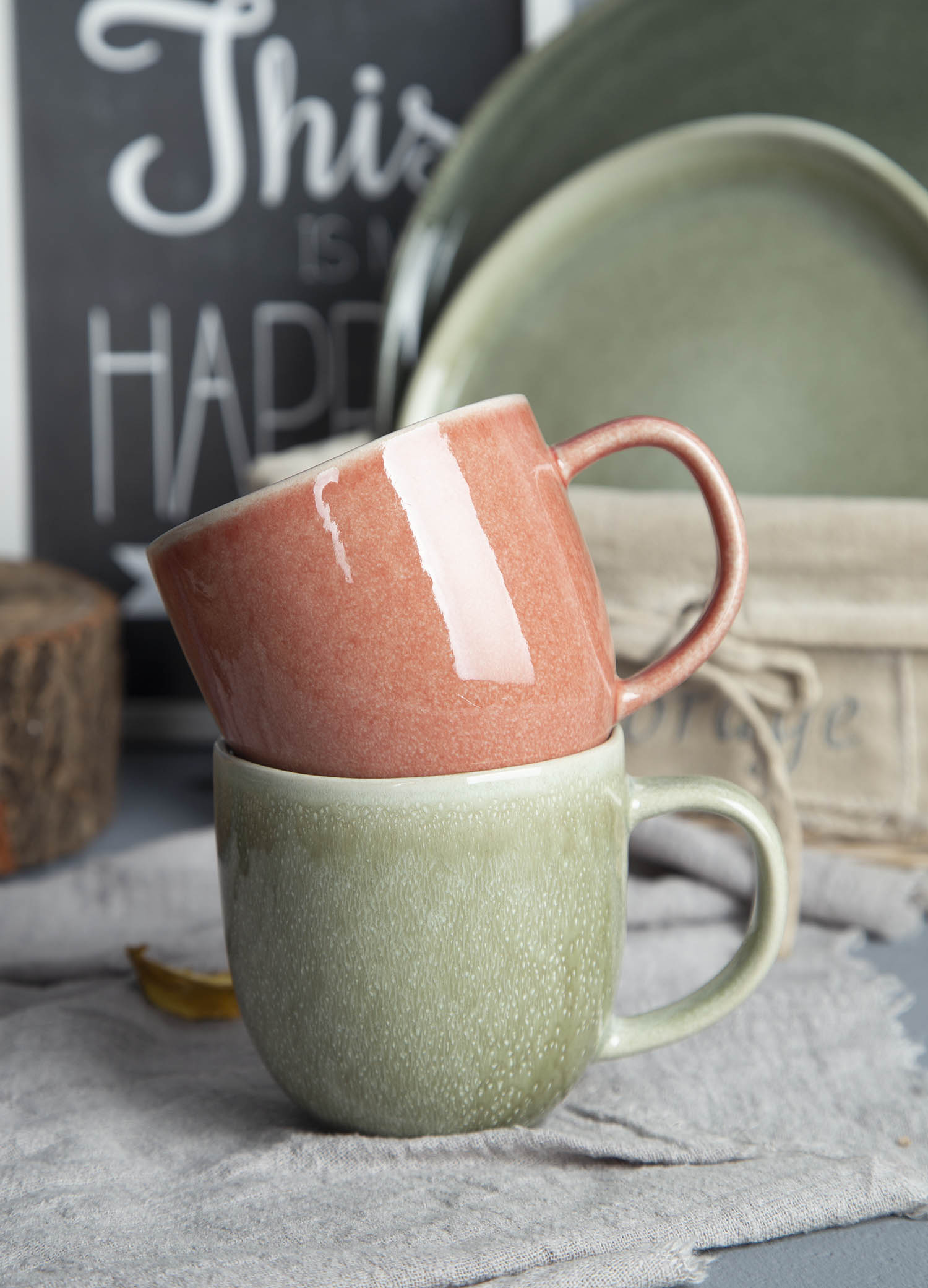 CHANGSHA HAPPY GO Rustic Horizon – Reactive Glaze Stoneware Collection | happygodinnerware.com