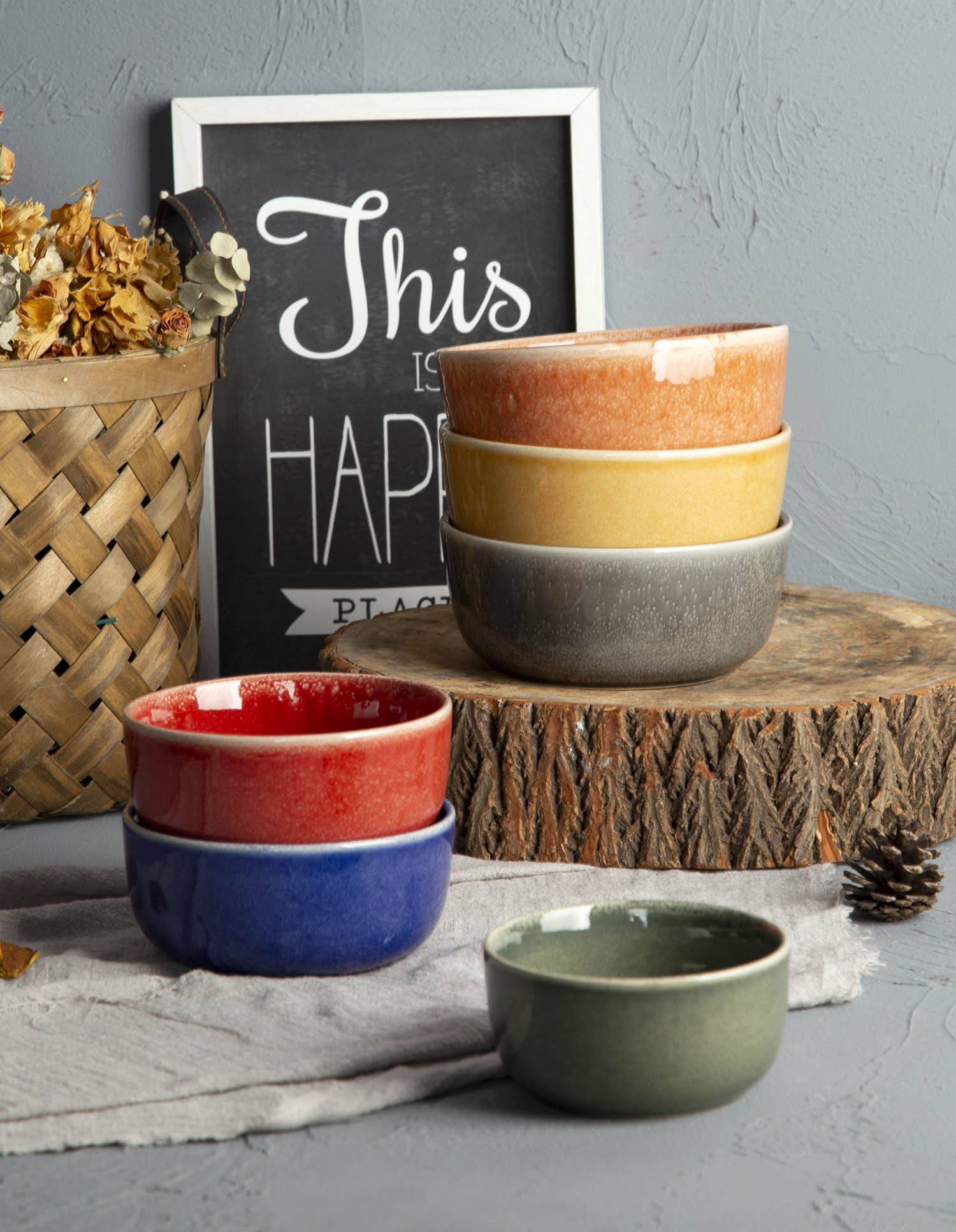 CHANGSHA HAPPY GO Color Therapy – Bright Reactive Glaze Mug & Bowl Set | Dopamine Series Ceramics | happygodinnerware.com