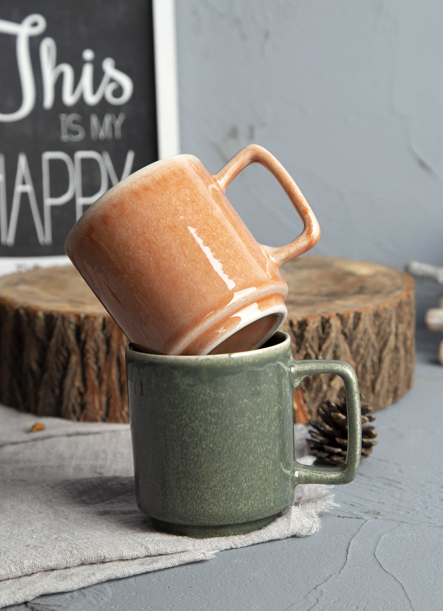 CHANGSHA HAPPY GO Color Therapy – Bright Reactive Glaze Mug & Bowl Set | Dopamine Series Ceramics | happygodinnerware.com