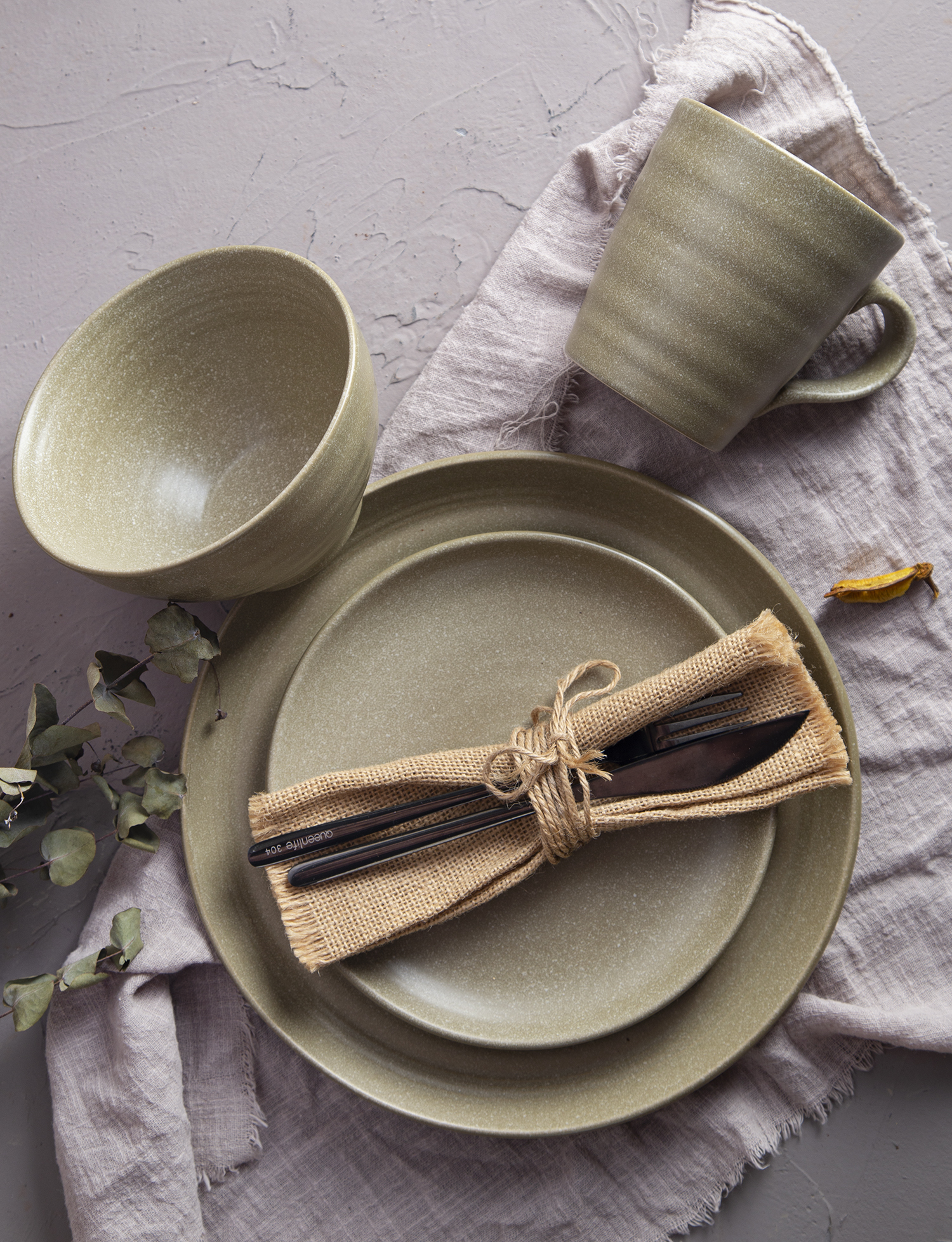 CHANGSHA HAPPY GO Soft-Tone Reactive Glaze Nordic Dinner Set | happygodinnerware.com