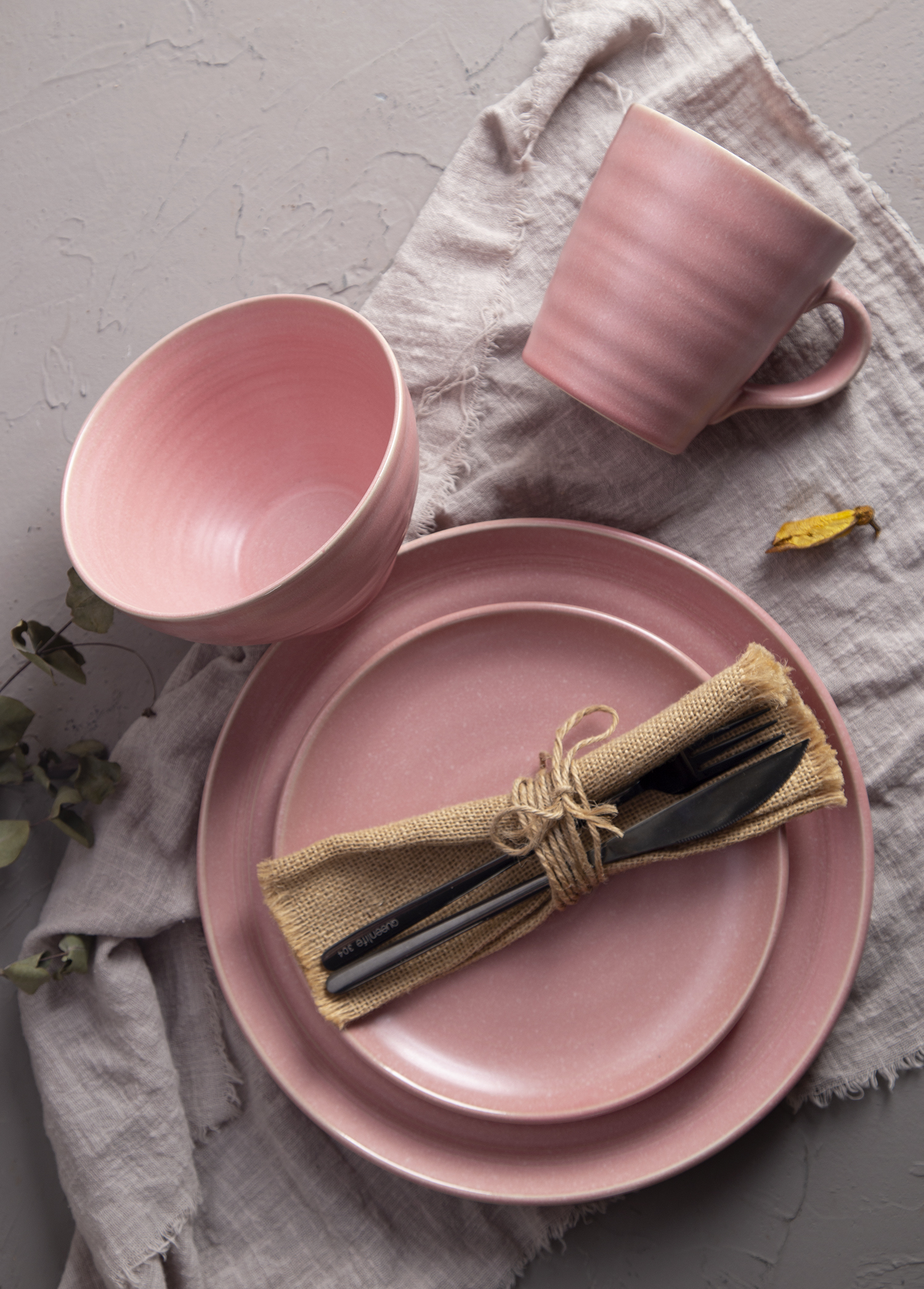CHANGSHA HAPPY GO Soft-Tone Reactive Glaze Nordic Dinner Set | happygodinnerware.com