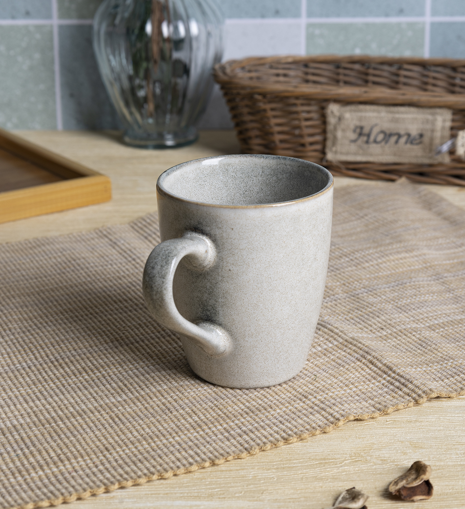 CHANGSHA HAPPY GO Soft Green Reactive Glaze Stoneware Set – Nordic Countryside Style | happygodinnerware.com