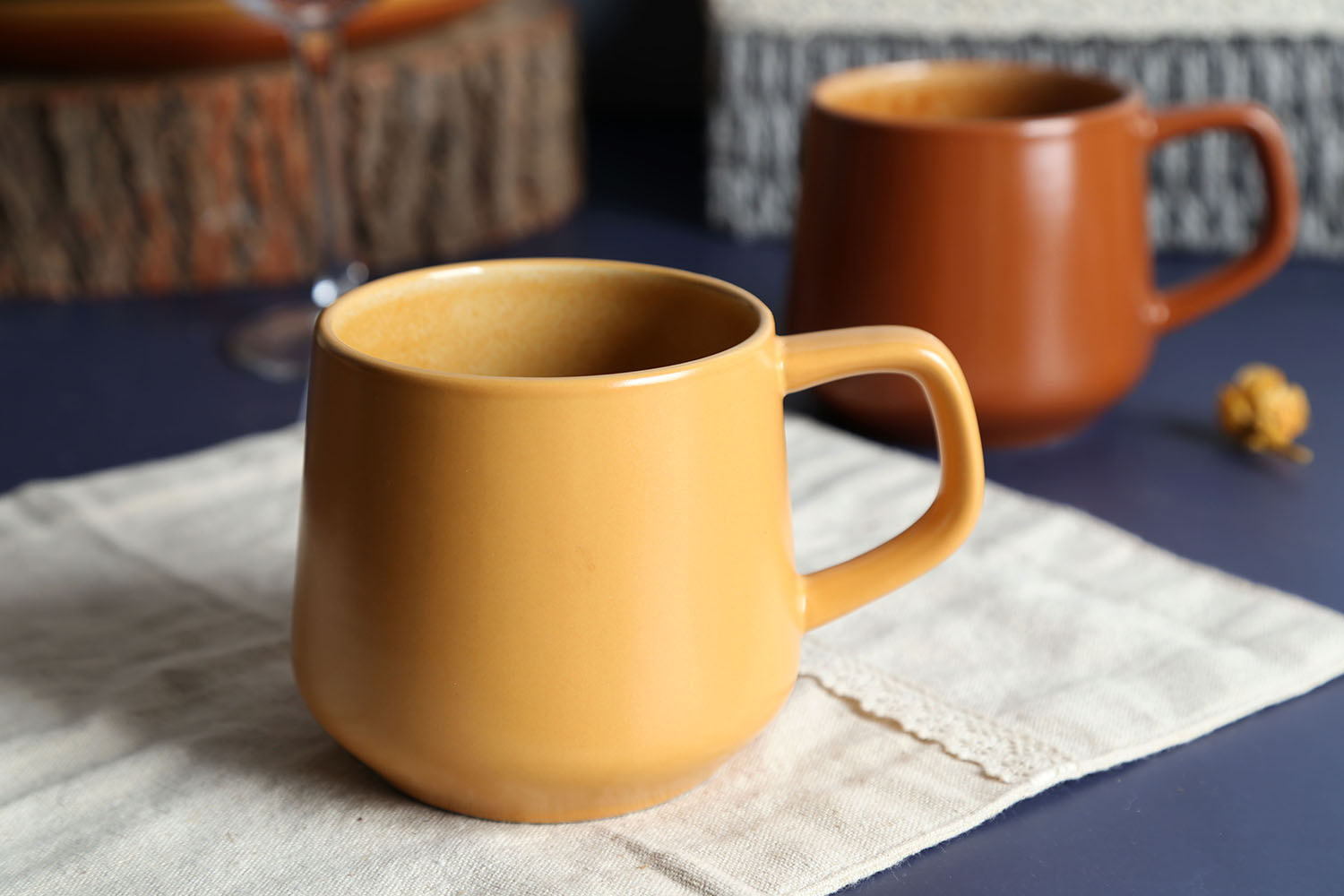 CHANGSHA HAPPY GO Warm Tone Matte Reactive Glaze Stoneware Dinnerware Set |Dopamine Series Ceramics|happygodinnerware.com