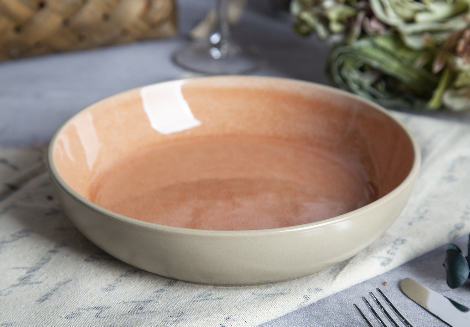 CHANGSHA HAPPY GO Peach & Sand Reactive Duo |happygodinnerware.com