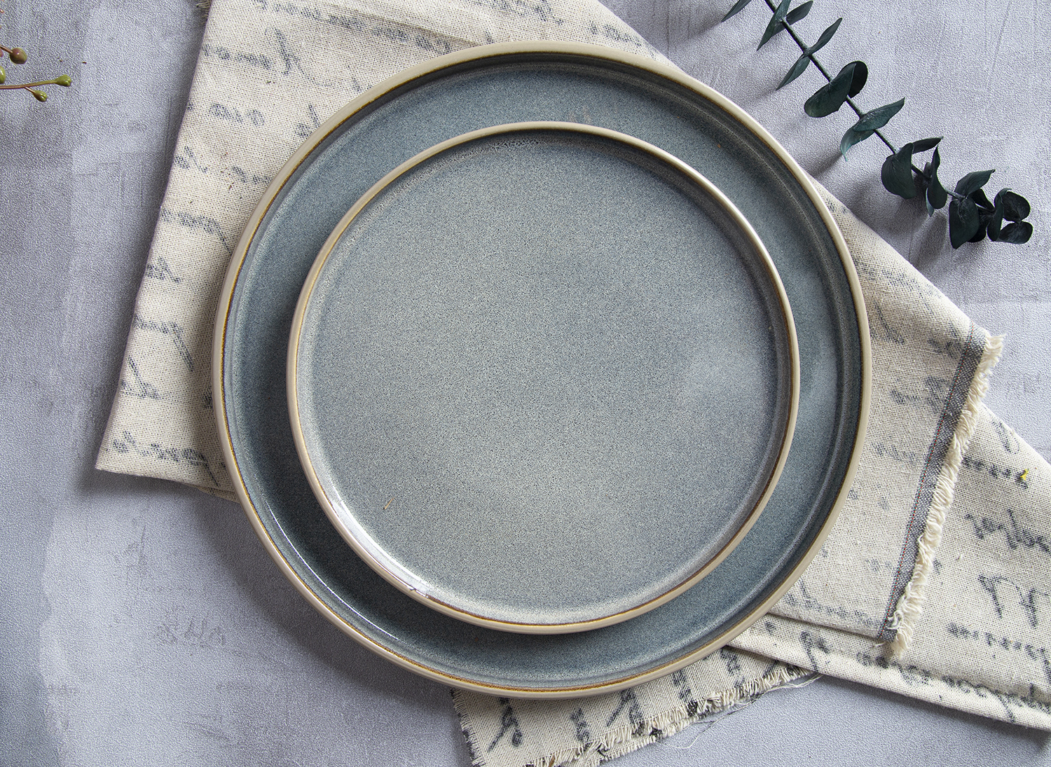 CHANGSHA HAPPY GO Stone Morandi Green & Taupe Reactive Blend |happygodinnerware.com