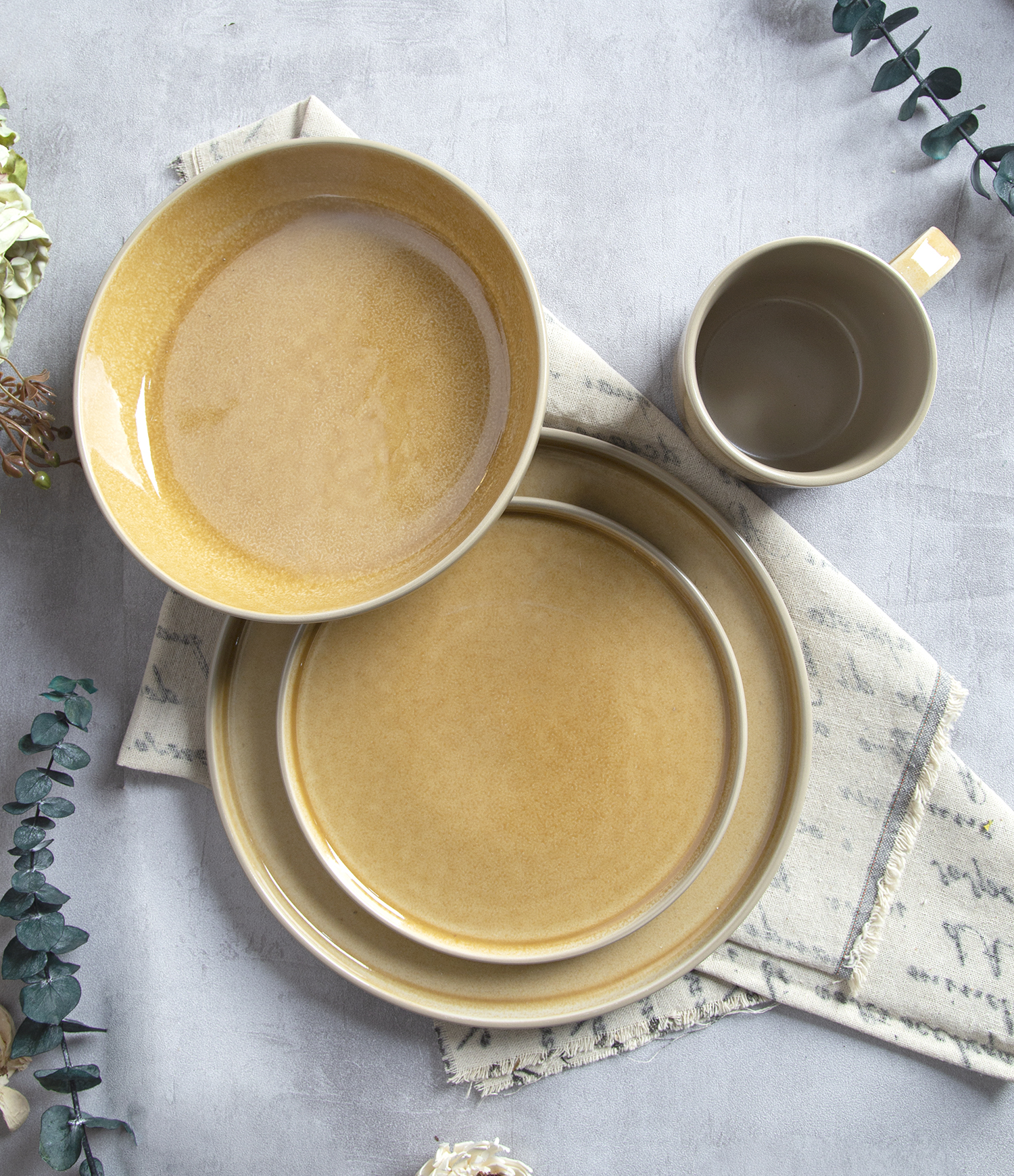 CHANGSHA HAPPY GO Warm Terracotta & Soft Taupe Reactive Glaze |happygodinnerware.com