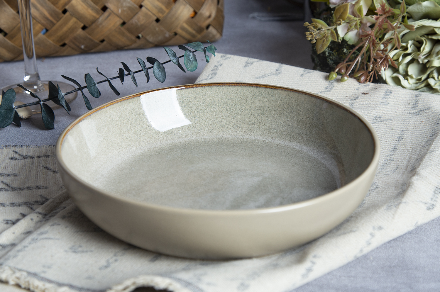 CHANGSHA HAPPY GO Sage & Sand Reactive Glaze Harmony |happygodinnerware.com