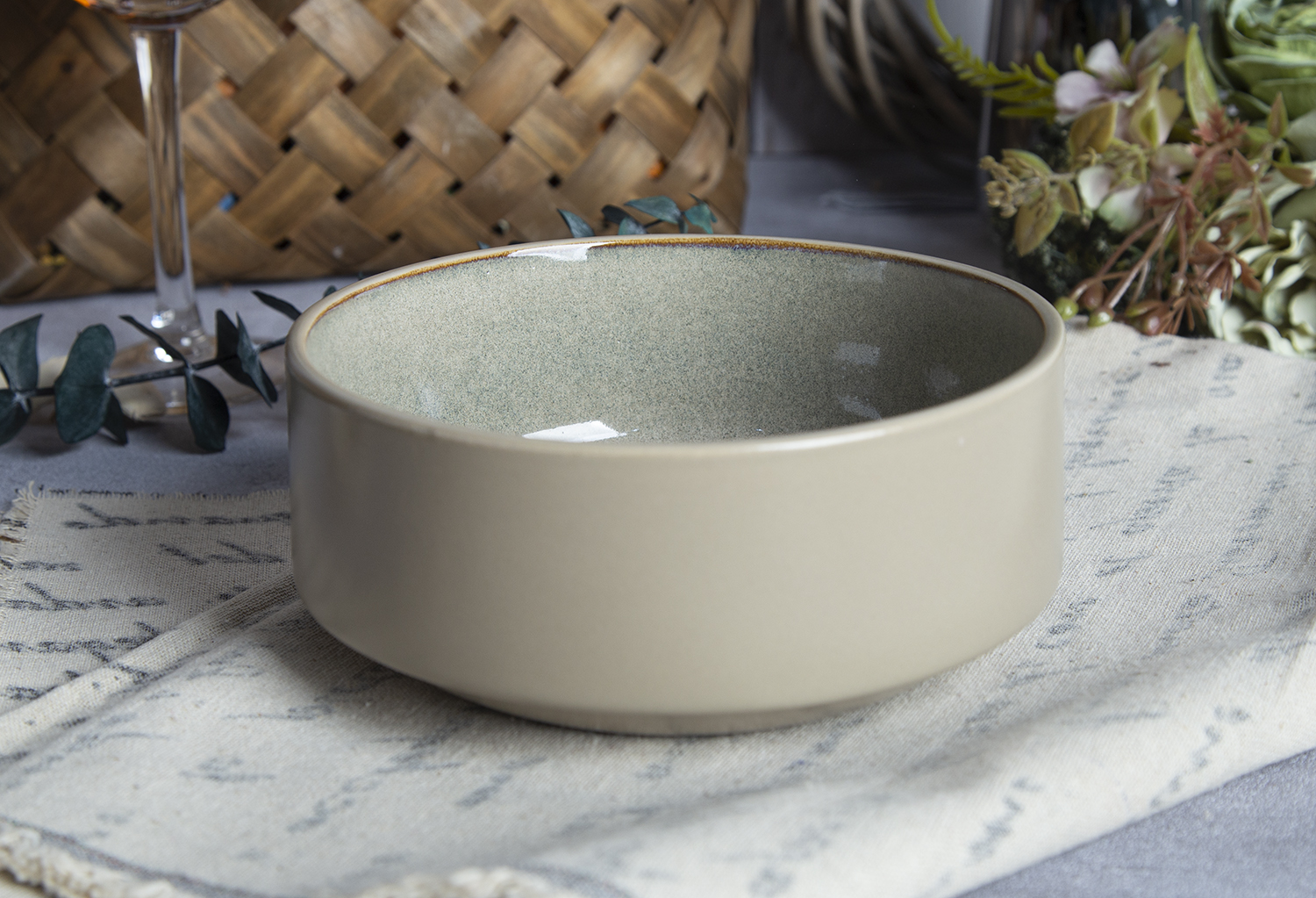 CHANGSHA HAPPY GO Sage & Sand Reactive Glaze Harmony |happygodinnerware.com