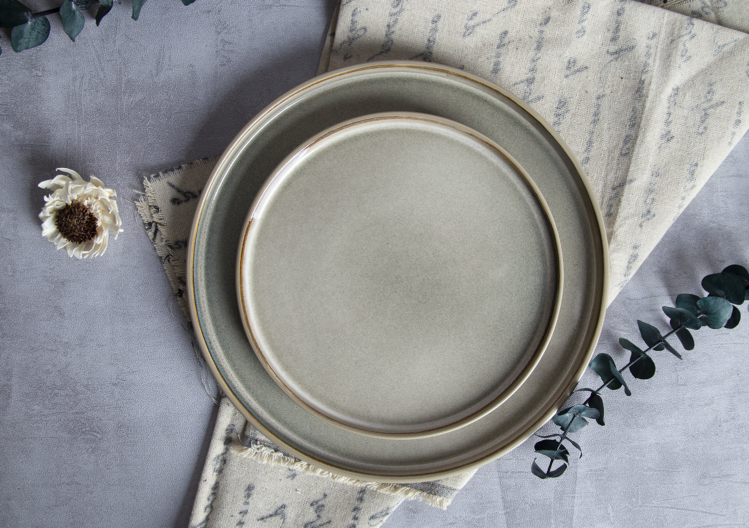 CHANGSHA HAPPY GO Sage & Sand Reactive Glaze Harmony |happygodinnerware.com