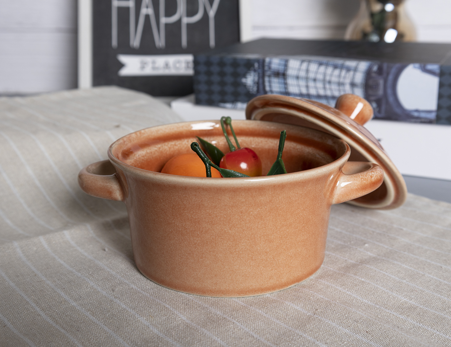 CHANGSHA HAPPY GO  Vintage Style Reactive Glaze Stoneware Mini Casserole Pot Set with Lids |Dopamine Series Ceramics  |happygodinnerware.com