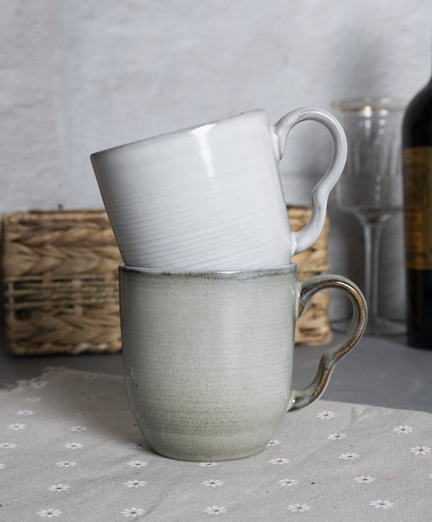 CHANGSHA HAPPY GO Reactive Glaze Stoneware Dinnerware Set – Rustic Ribbed Plates, Bowls & Mugs for Everyday Dining|happygodinnerware.com