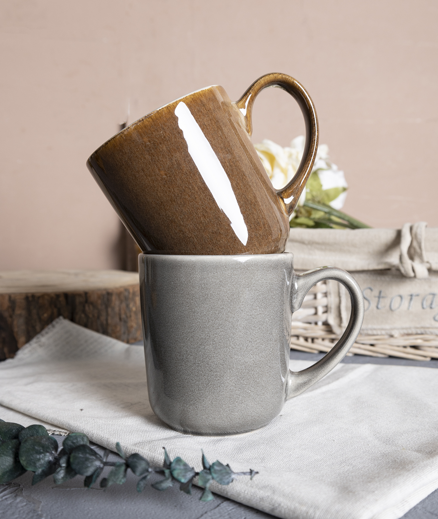 CHANGSHA HAPPY GO Colorful Reactive Glaze Stoneware Dinnerware Set – Modern Contrast Interior Plates, Bowls & Mugs|happygodinnerware.com