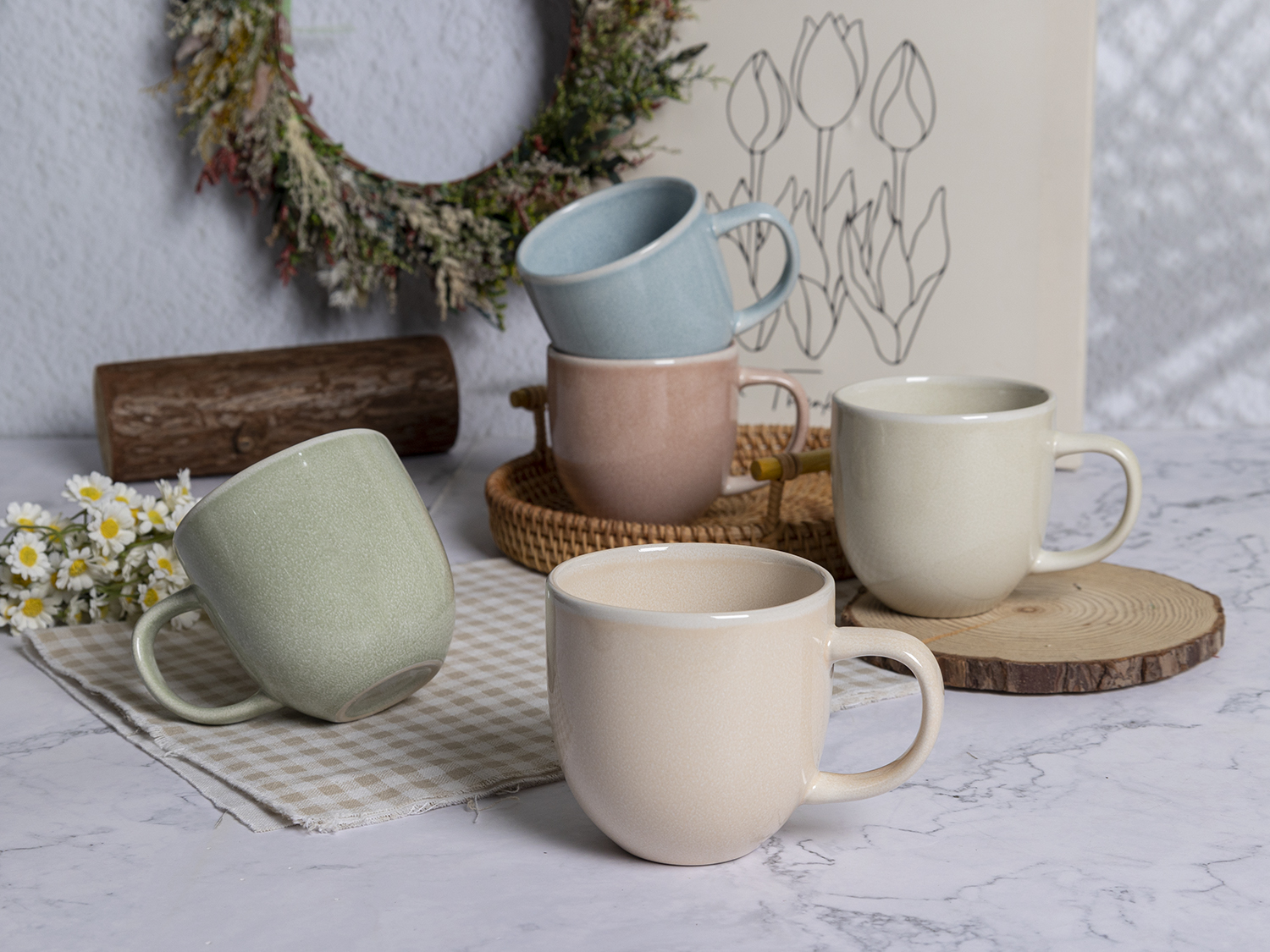 CHANGSHA HAPPY GO Matte Pastel Stoneware Dinnerware Set – Soft Glazed Plates, Bowls & Mugs for Nordic Minimalist Dining|happygodinnerware.com