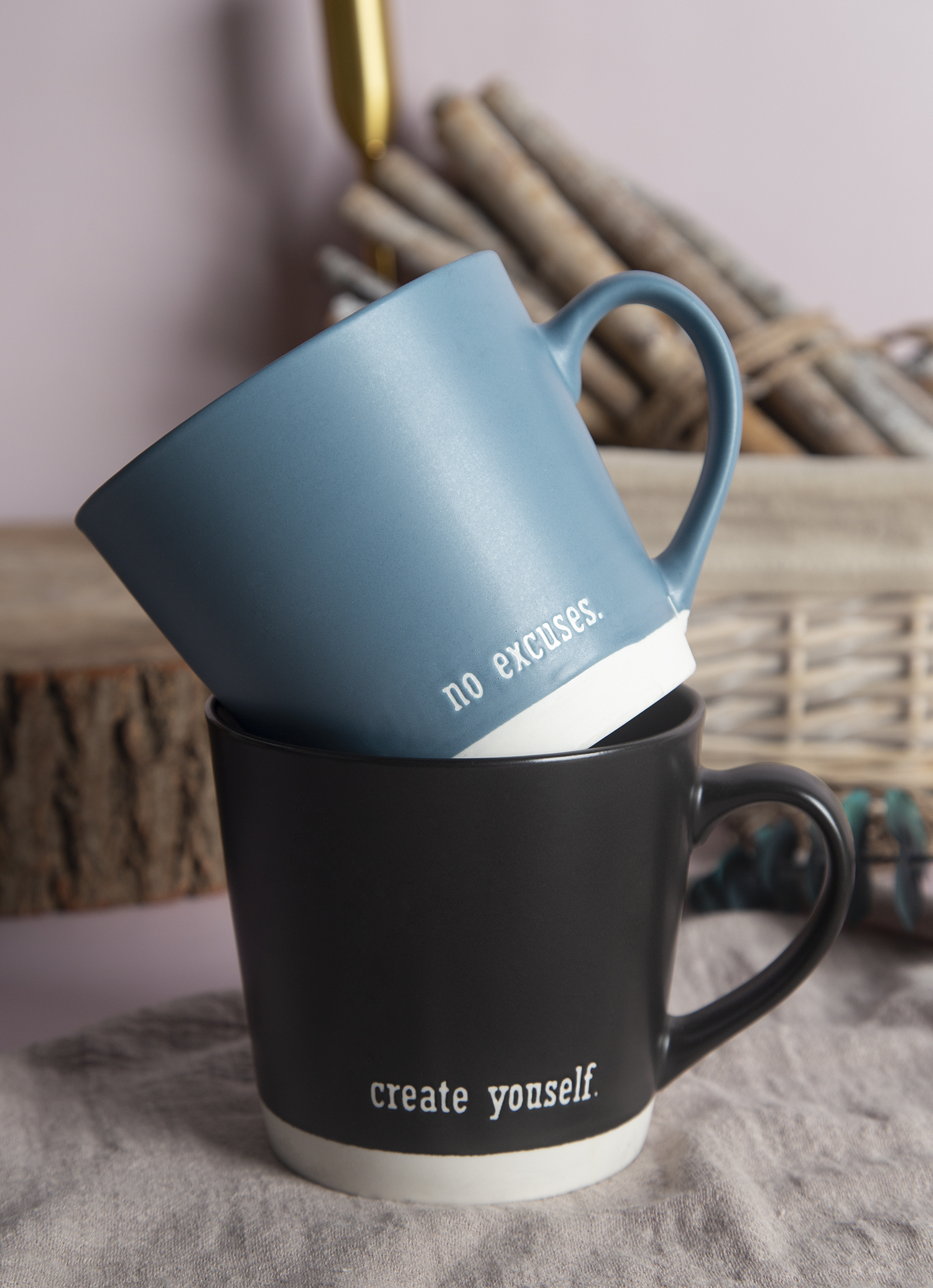 CHANGSHA HAPPY GO Inspirational Quote Matte Glaze New Bone China Mugs |happygodinnerware.com