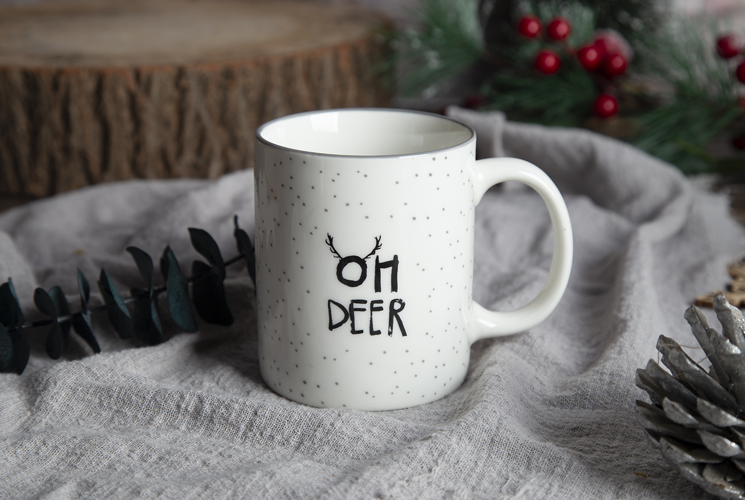 CHANGSHA HAPPY GO New Bone China Mugs with Decal, Colored Rim |happygodinnerware.com