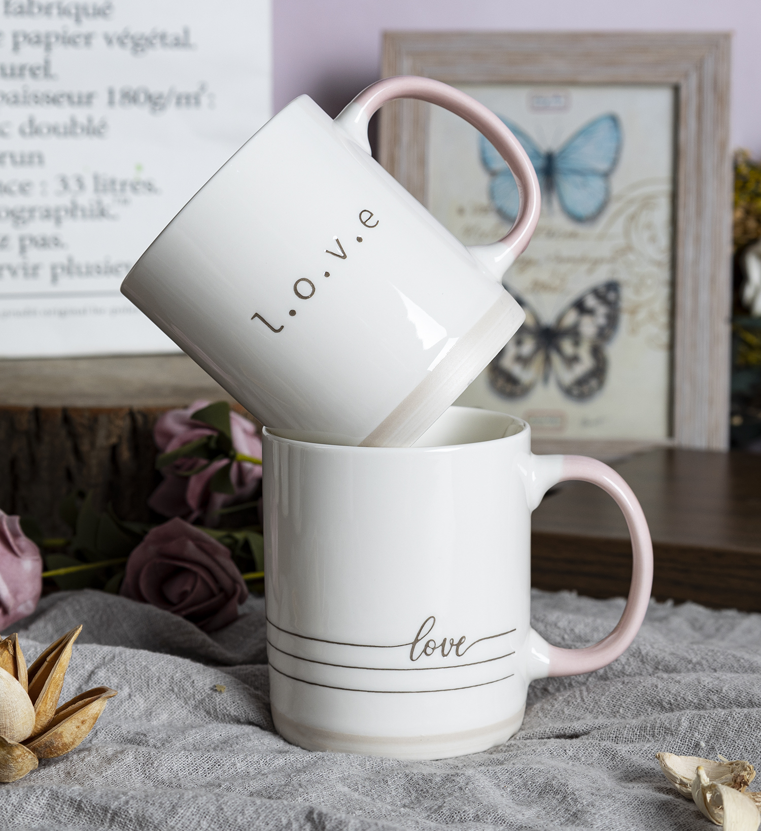 CHANGSHA HAPPY GO Love with Heart Design 340ml Promotional Coffee Mugs for Gifts|happygodinnerware.com