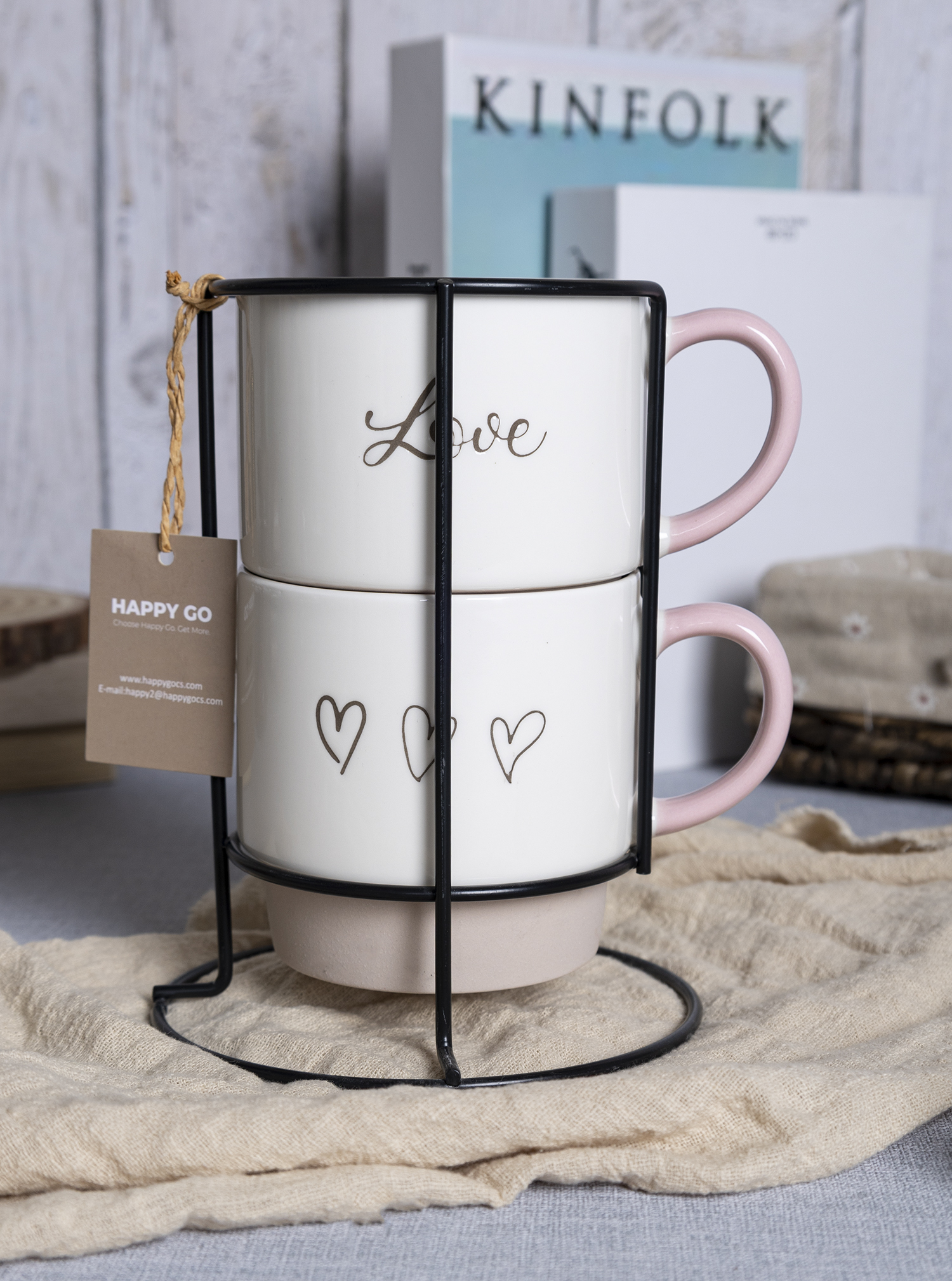 CHANGSHA HAPPY GO Love with Heart Design 340ml Promotional Coffee Mugs for Gifts|happygodinnerware.com