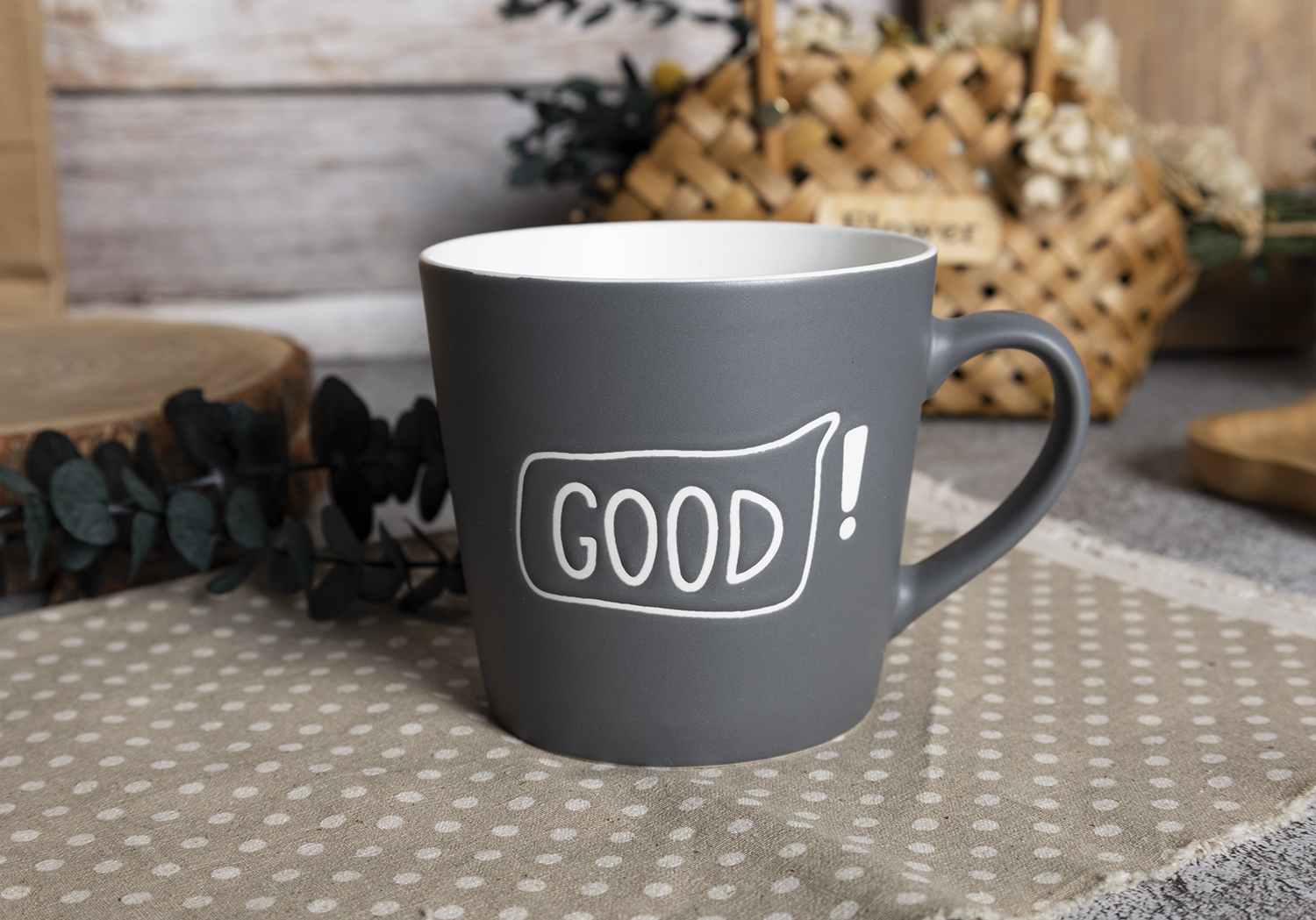 CHANGSHA HAPPY GO  Colorful Graffiti Text New Bone China Mug Set with Matte Finish and Gift Packaging  |happygodinnerware.com