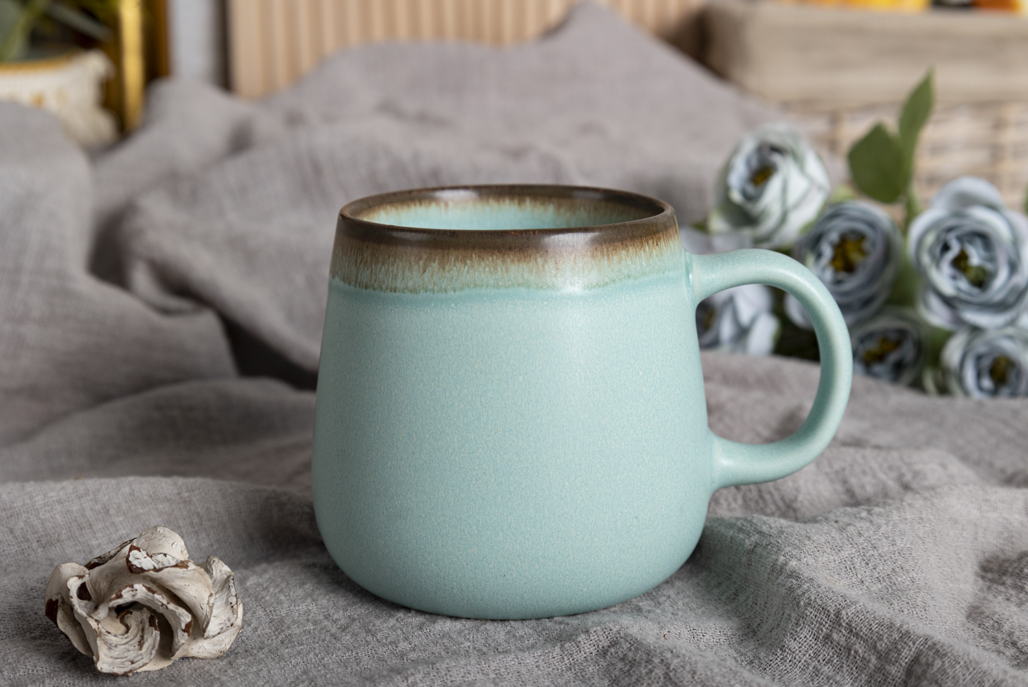 CHANGSHA HAPPY GO  Vintage Matte Reactive Glaze Bone China Mug and Bowl Collection in Pastel Macaron Colors |Dopamine Series Ceramics  |happygodinnerware.com