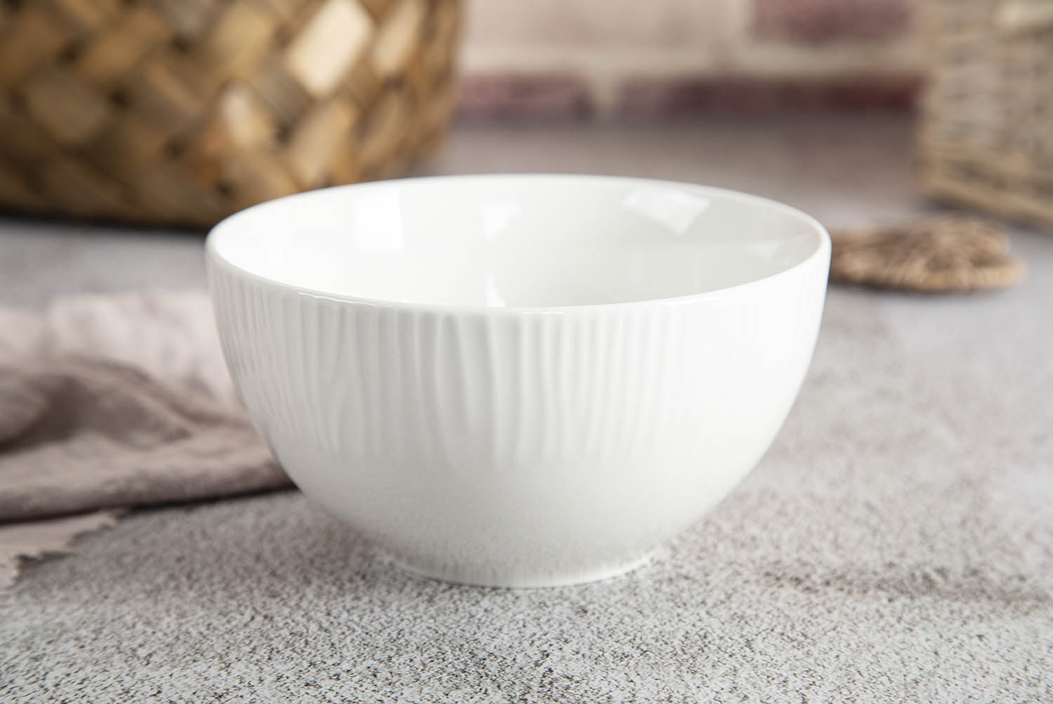 CHANGSHA HAPPY GO Whisper Emboss – White Porcelain Dinnerware Set | happygodinnerware.com