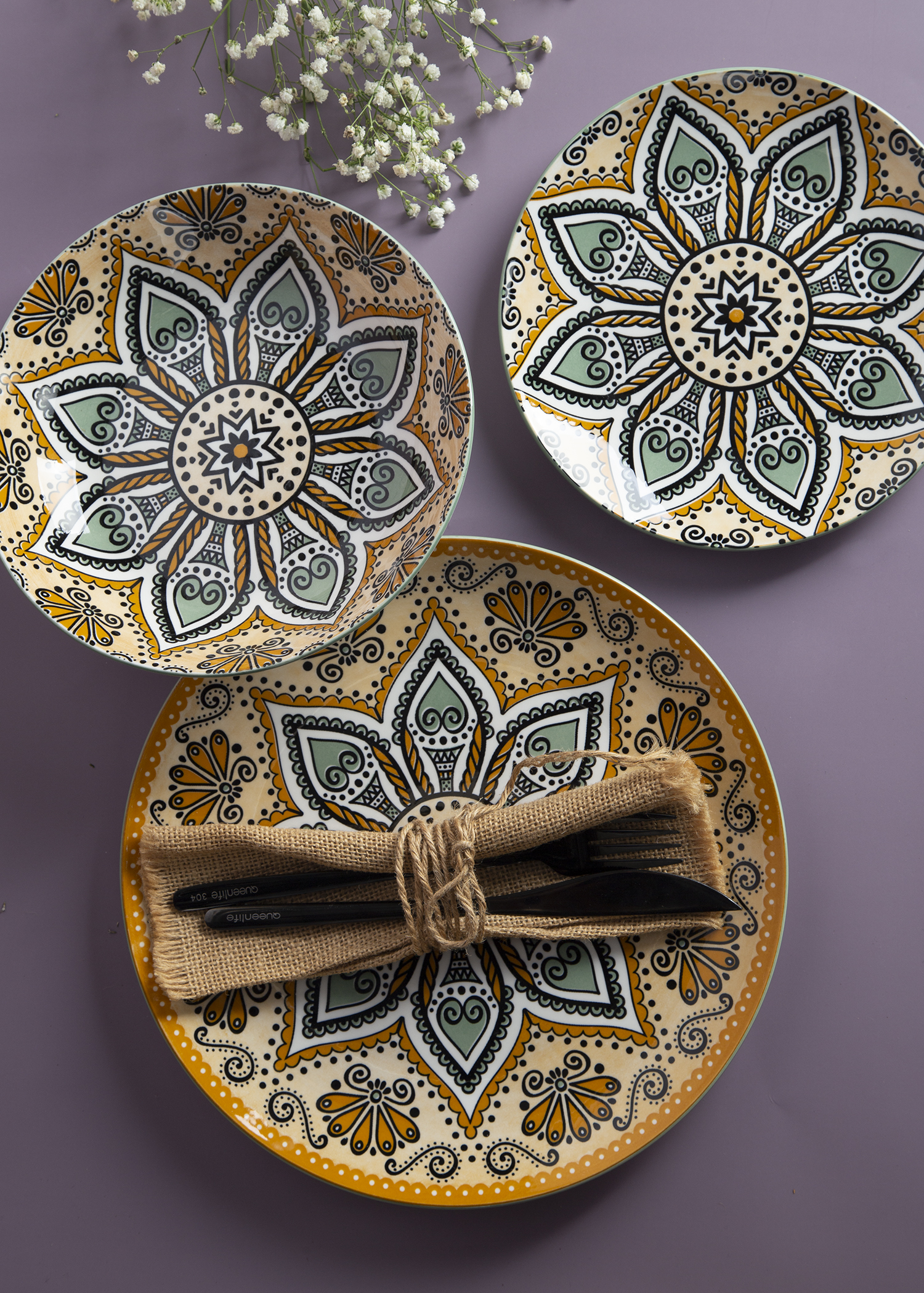 CHANGSHA HAPPY GO White Porcelain Printed Pattern Dinnerware Set |happygodinnerware.com