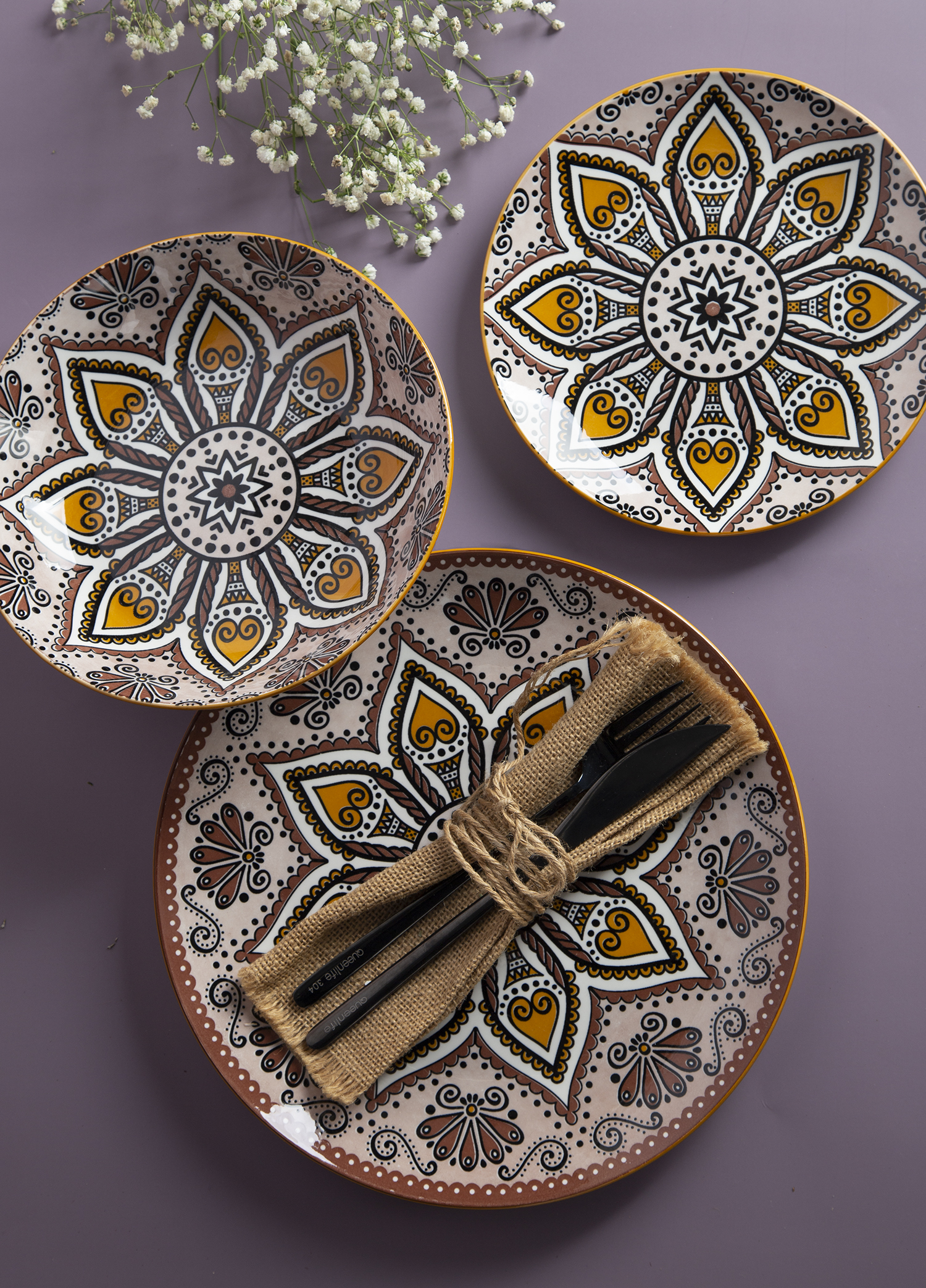 CHANGSHA HAPPY GO White Porcelain Printed Pattern Dinnerware Set |happygodinnerware.com