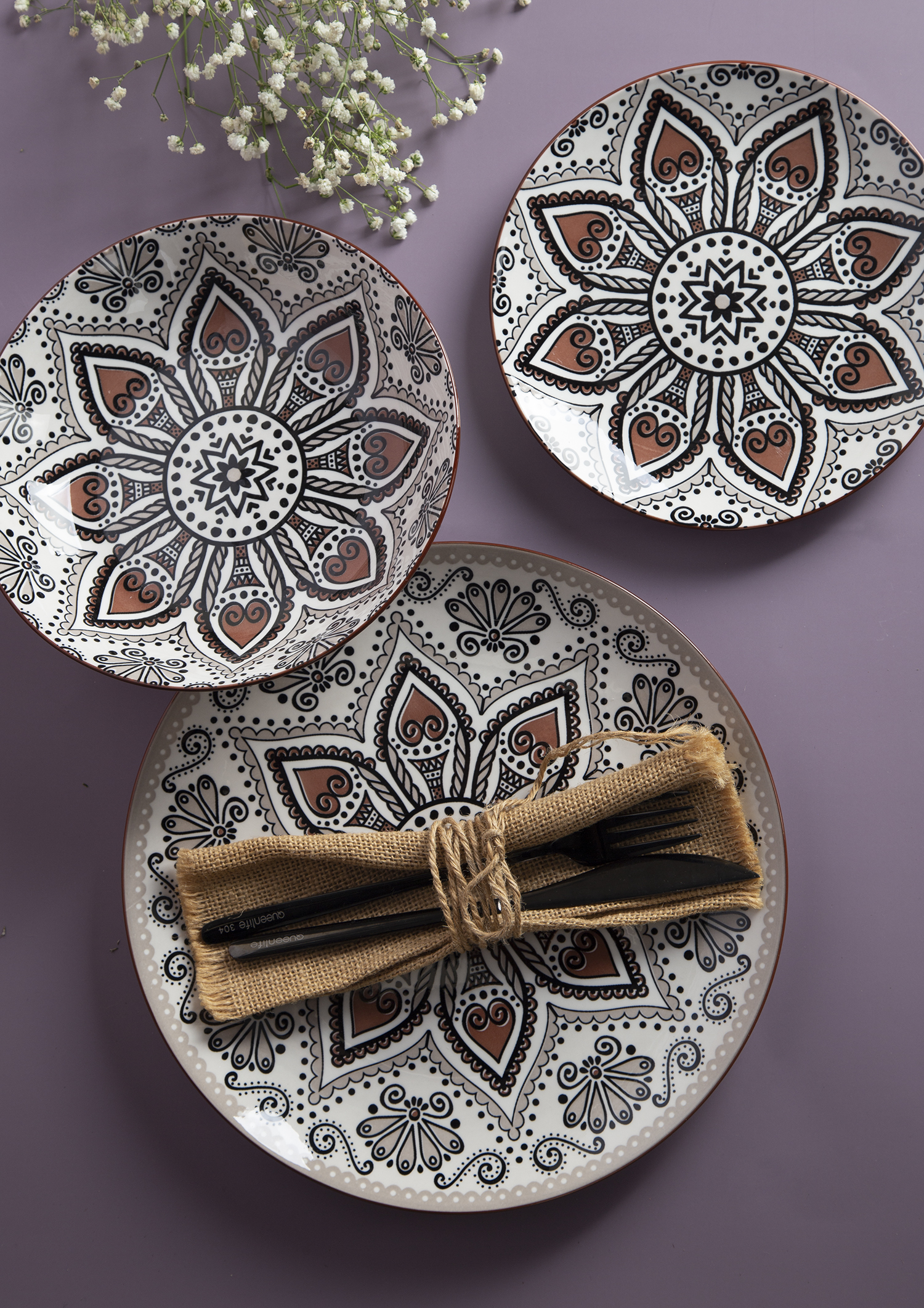 CHANGSHA HAPPY GO White Porcelain Printed Pattern Dinnerware Set |happygodinnerware.com