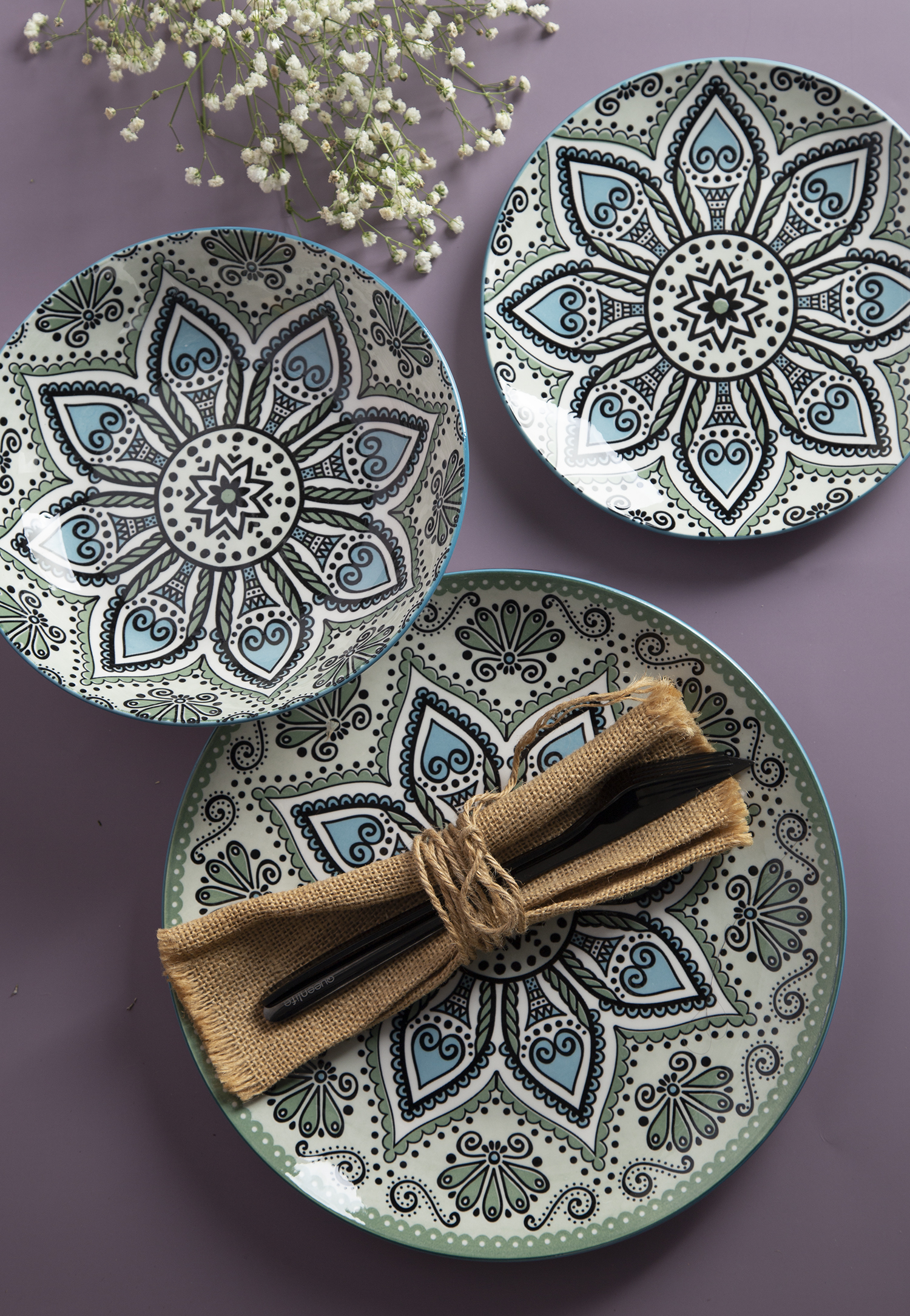 CHANGSHA HAPPY GO White Porcelain Printed Pattern Dinnerware Set |happygodinnerware.com