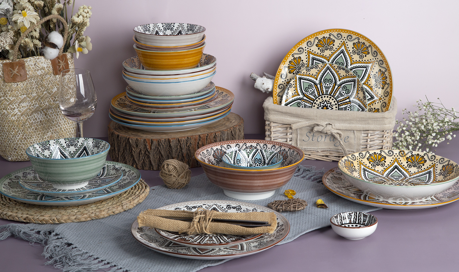 CHANGSHA HAPPY GO White Porcelain Printed Pattern Dinnerware Set |happygodinnerware.com