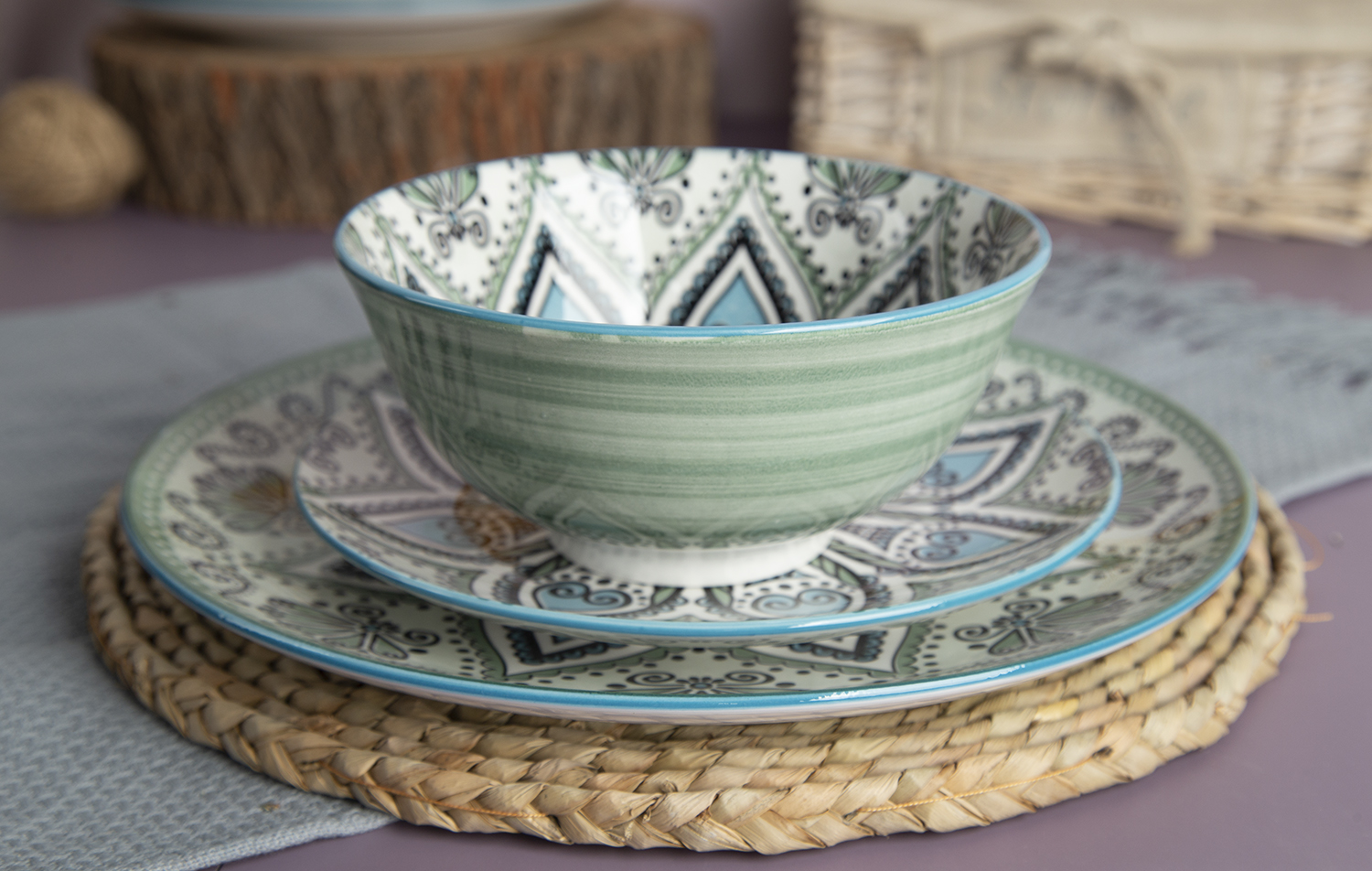 CHANGSHA HAPPY GO White Porcelain Printed Pattern Dinnerware Set |happygodinnerware.com