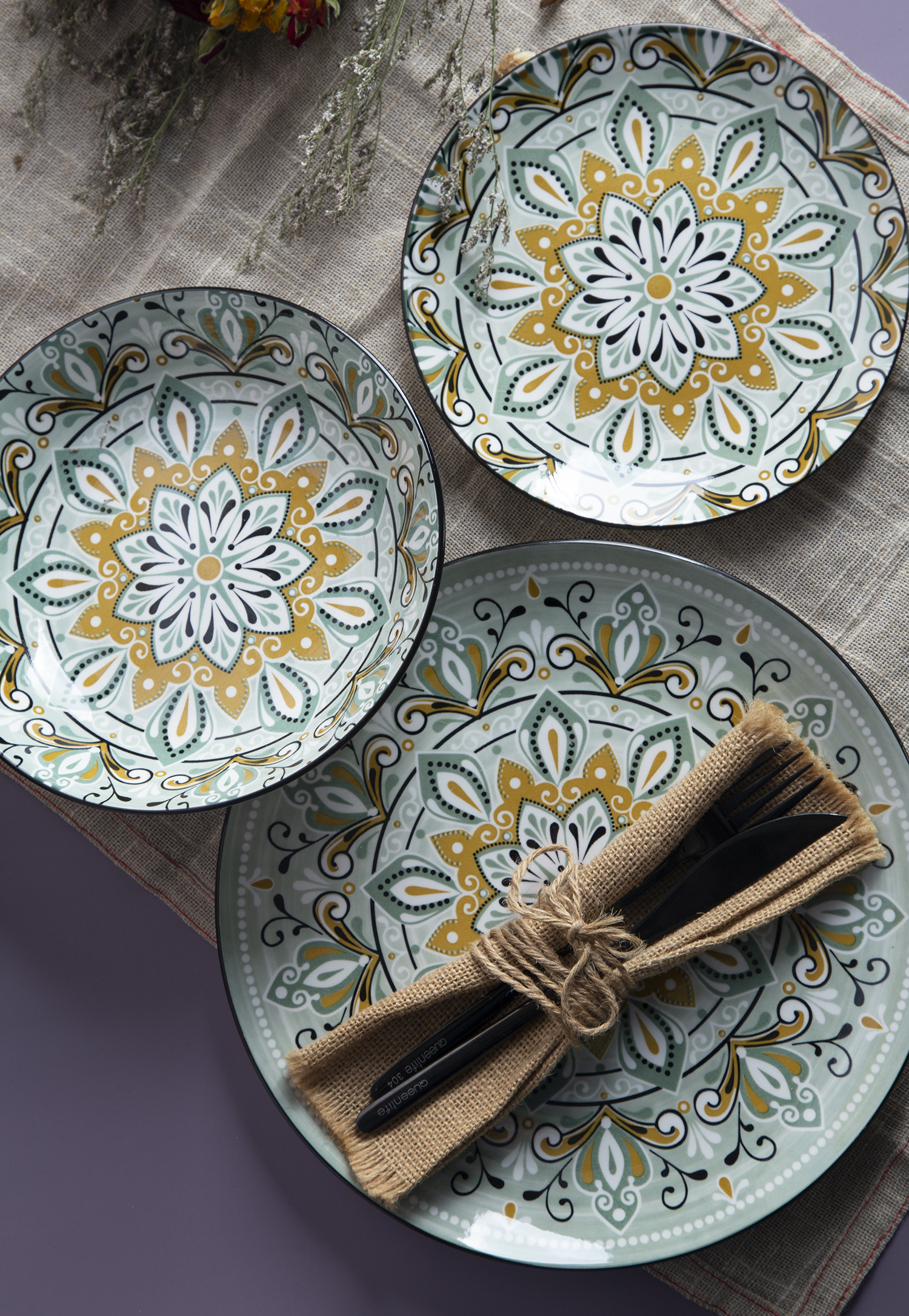 CHANGSHA HAPPY GO White Porcelain Printed Pattern Dinnerware Set |happygodinnerware.com