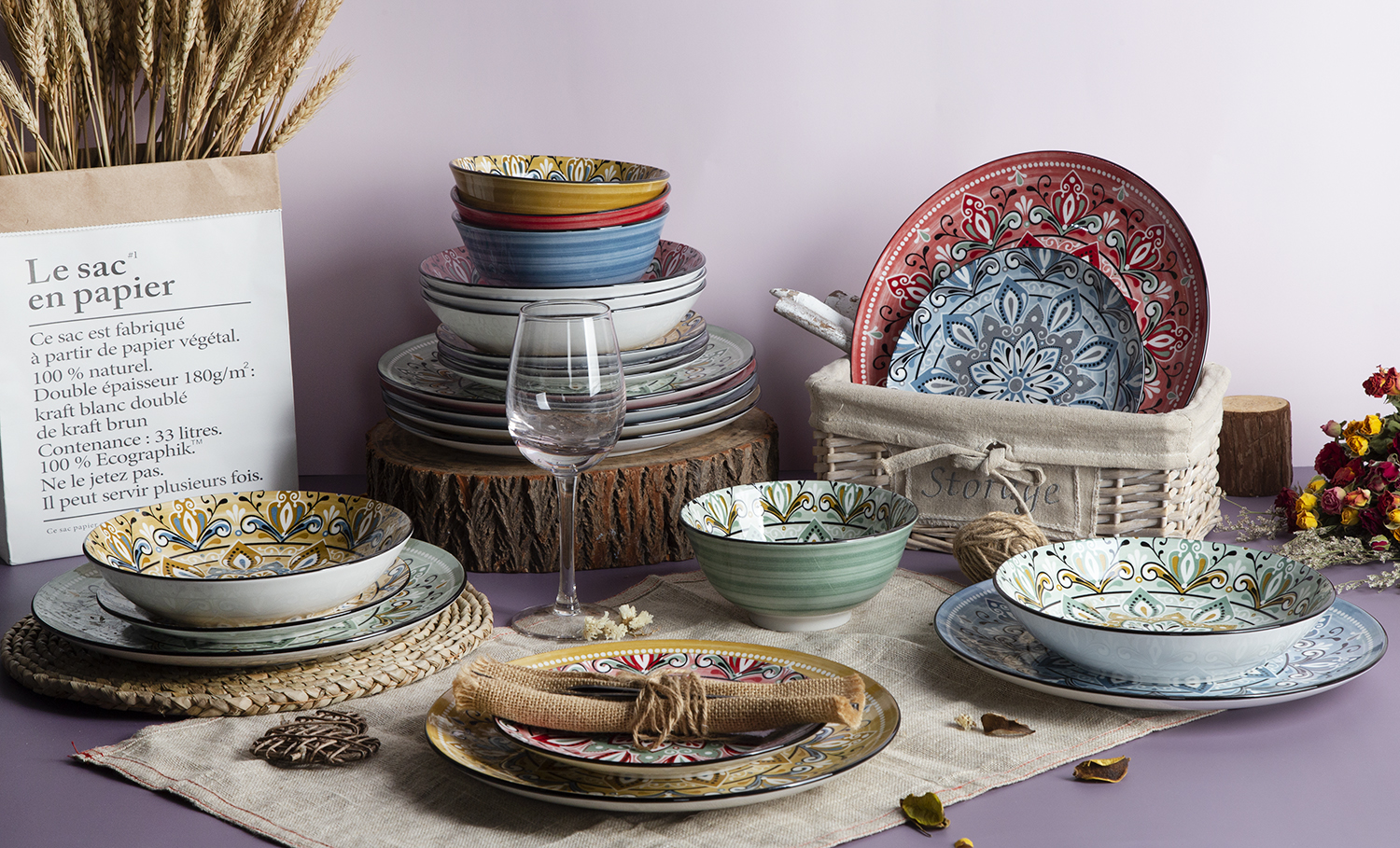 CHANGSHA HAPPY GO White Porcelain Printed Pattern Dinnerware Set |happygodinnerware.com