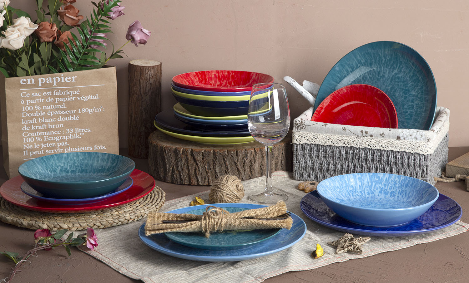 CHANGSHA HAPPY GO White Porcelain Printed Pattern Dinnerware Set |Dopamine Series Ceramics|happygodinnerware.com