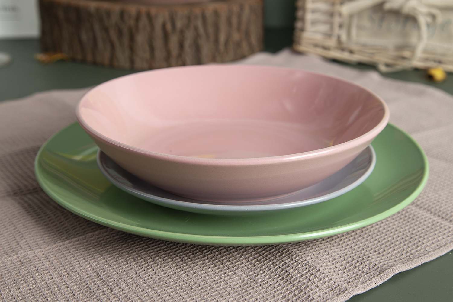 CHANGSHA HAPPY GO Stoneware Color Glaze Dinnerware Set |Dopamine Series Ceramics|happygodinnerware.com