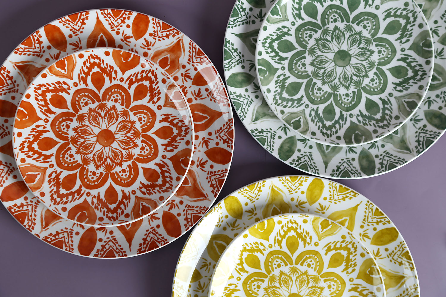 CHANGSHA HAPPY GO White Porcelain Printed Floral Pattern Dinnerware Set |Dopamine Series Ceramics|happygodinnerware.com